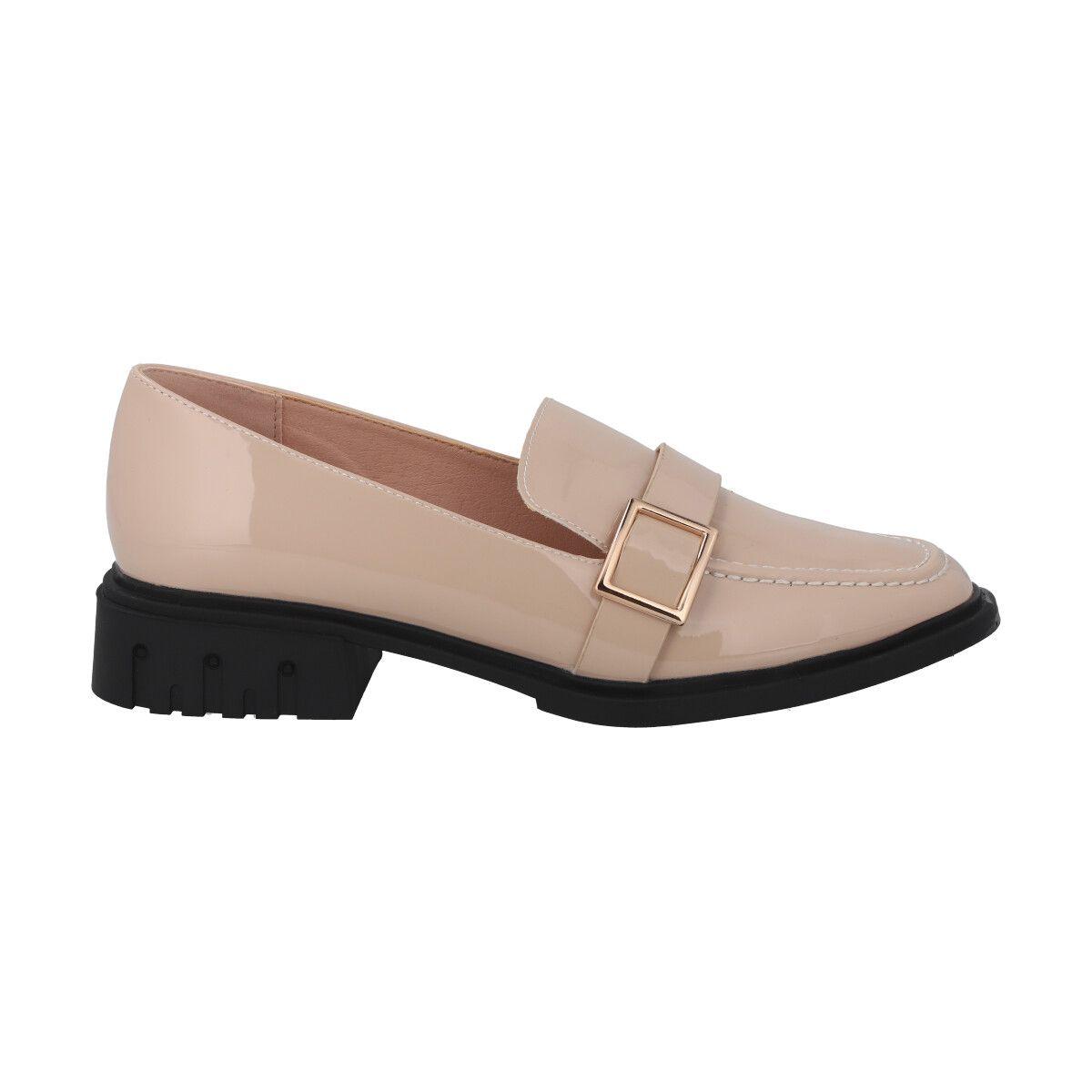Mocasin Mujer Beige Comfy Police-0