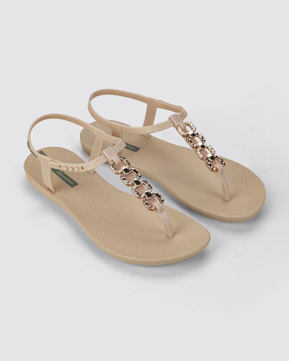 Sandalia Mujer Beige Class 46 Ipanema-2