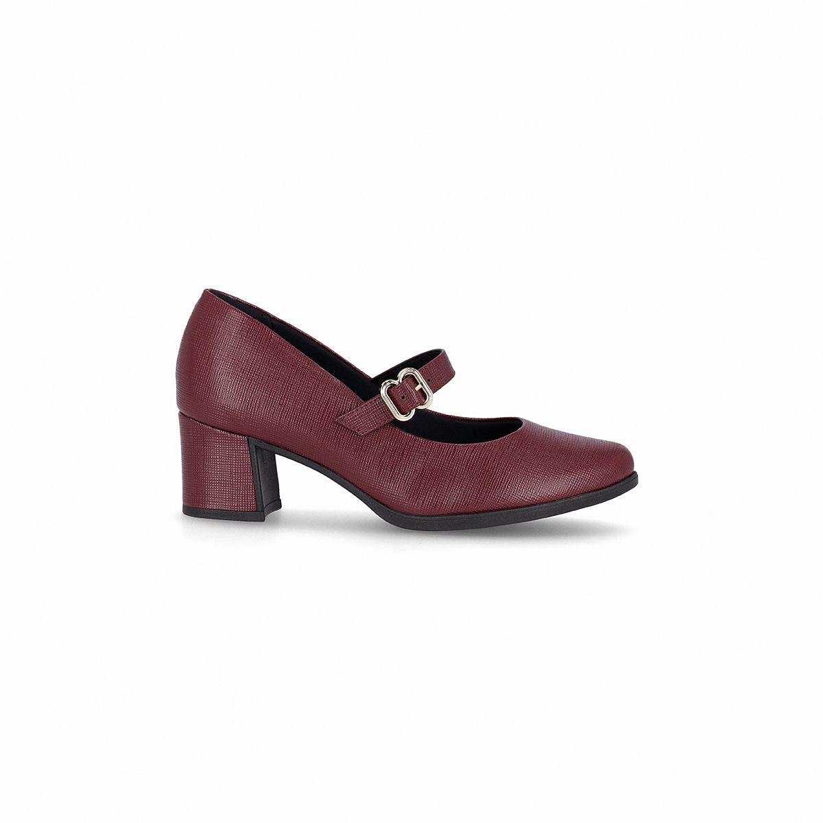 Zapato Mary Jane Mujer Vino Danubia Piccadilly-0