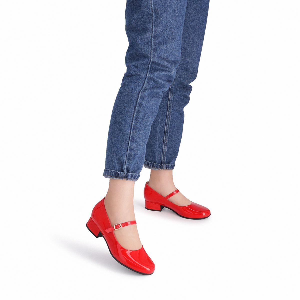 Zapato Mary Jane Mujer Rojo/Charol 145 Piccadilly-1