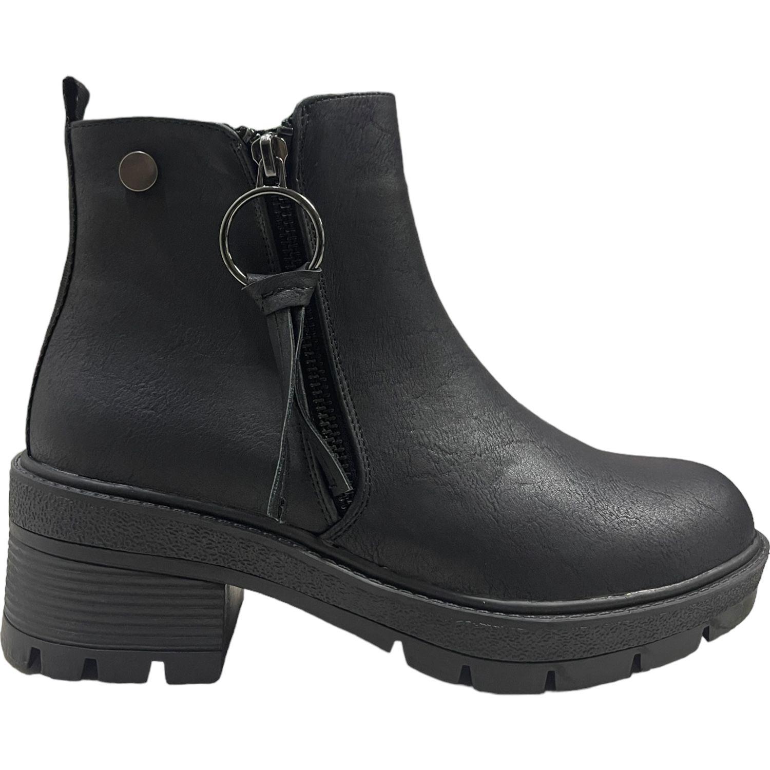 Botin Mujer Negro New York Detogni-0