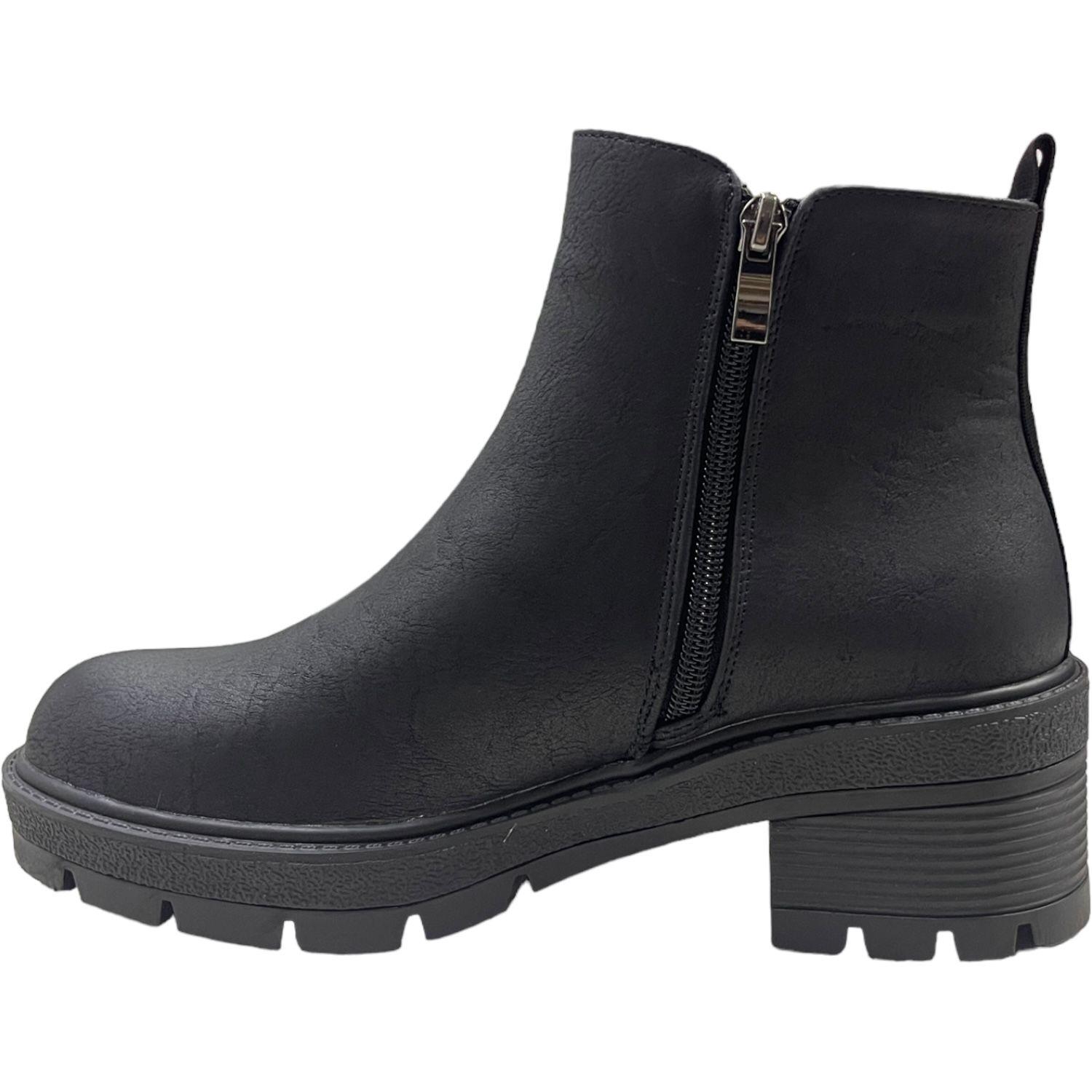 Botin Mujer Negro New York Detogni-2