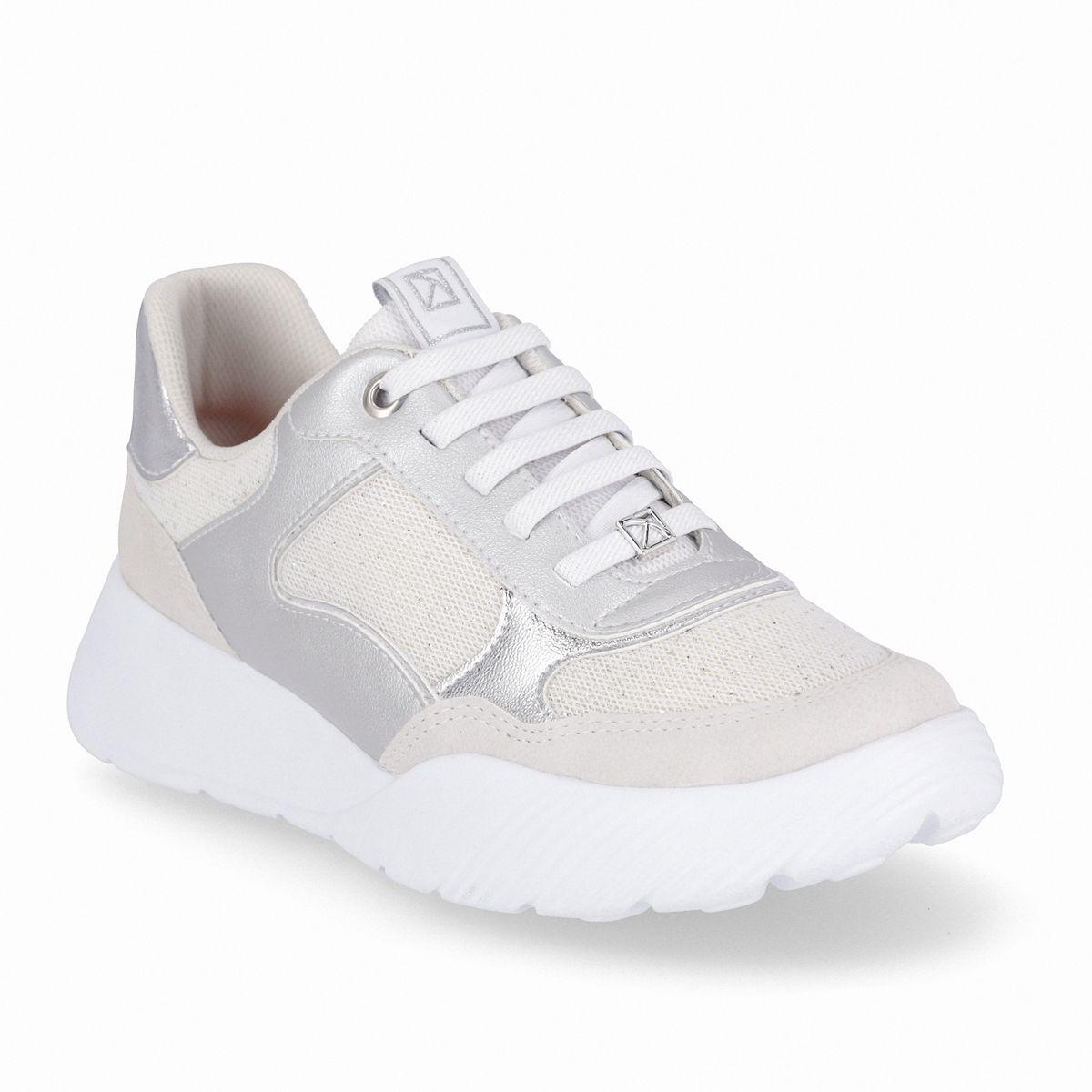 Zapatilla Mujer Blanco/Plata Fascitis Piccadilly-4