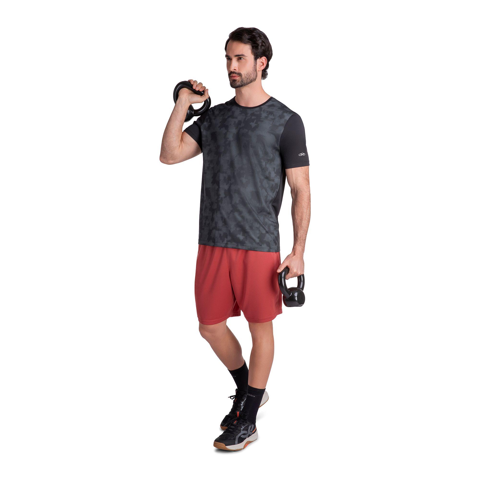 POLERA BASIC STAMP MANGA CORTA NEGRA HOMBRE-5