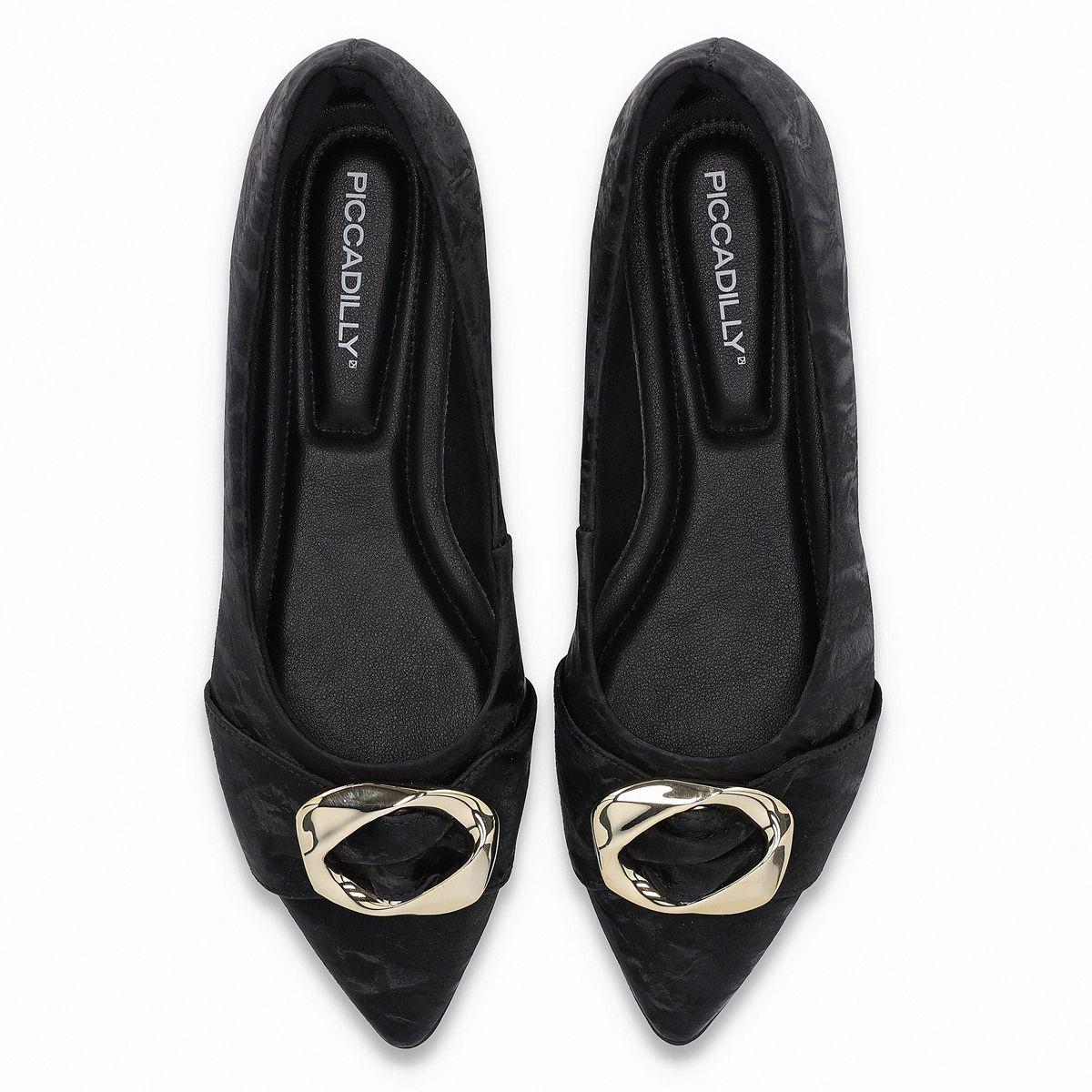 Zapato Mujer Negro/Dorado Ana 01 Piccadilly-1