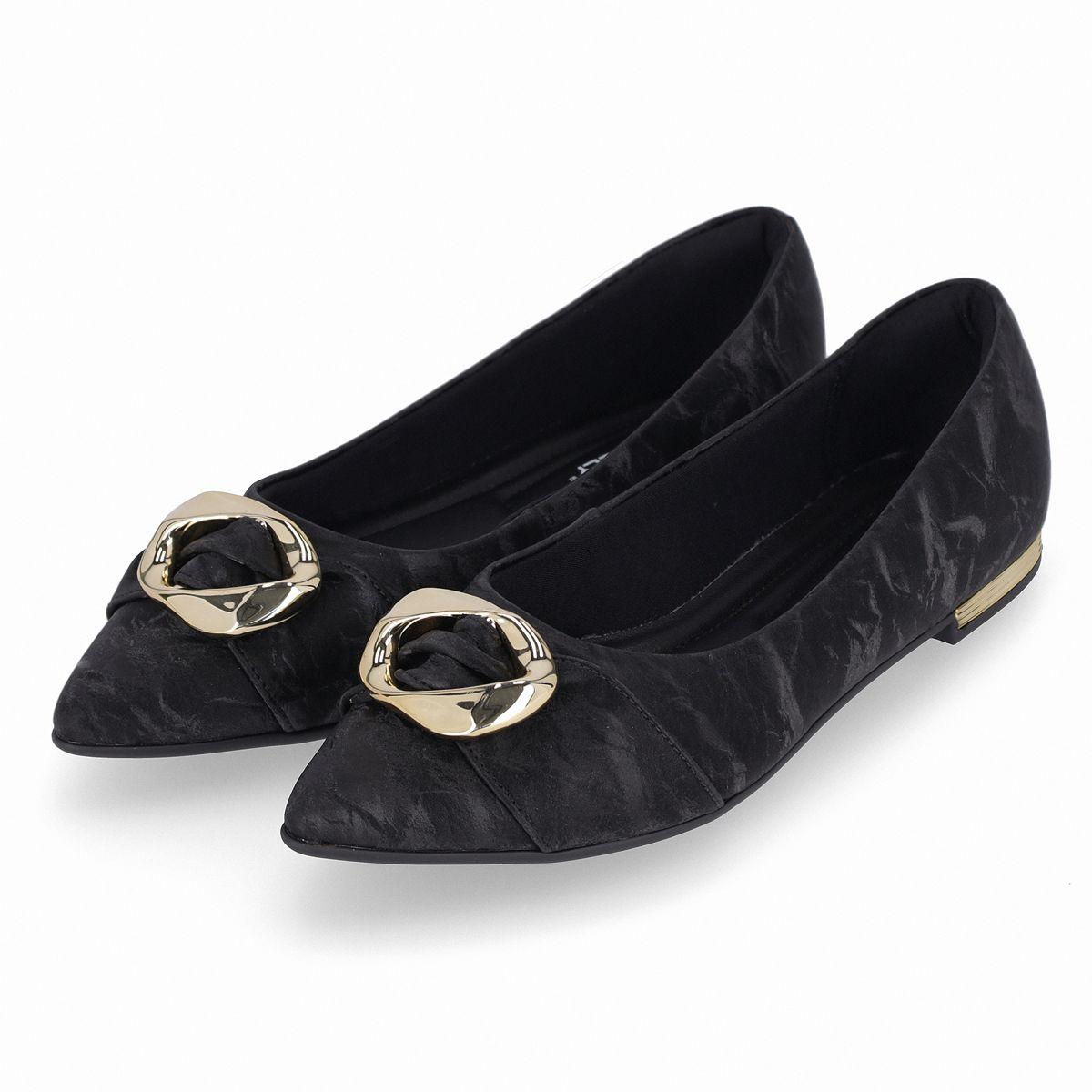 Zapato Mujer Negro/Dorado Ana 01 Piccadilly-2