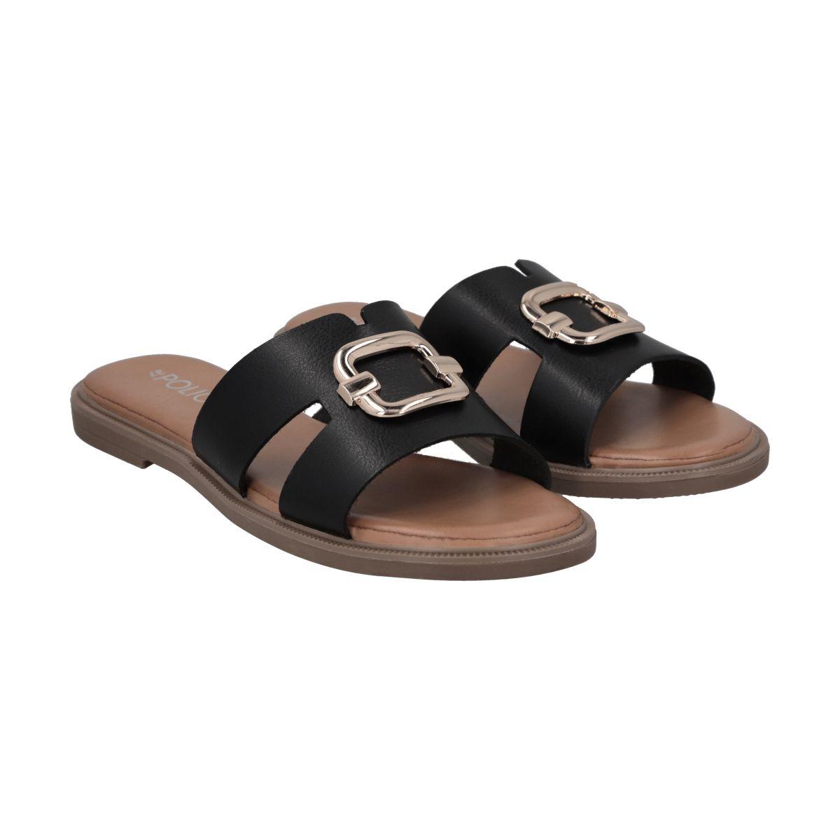 Sandalia Mujer Negro Sienna 63 Police-2