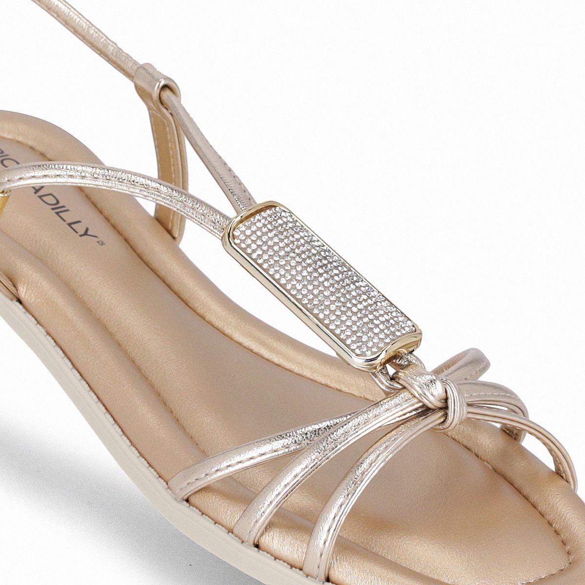 Sandalia Mujer Dorado/Strass Gabi Piccadilly-4