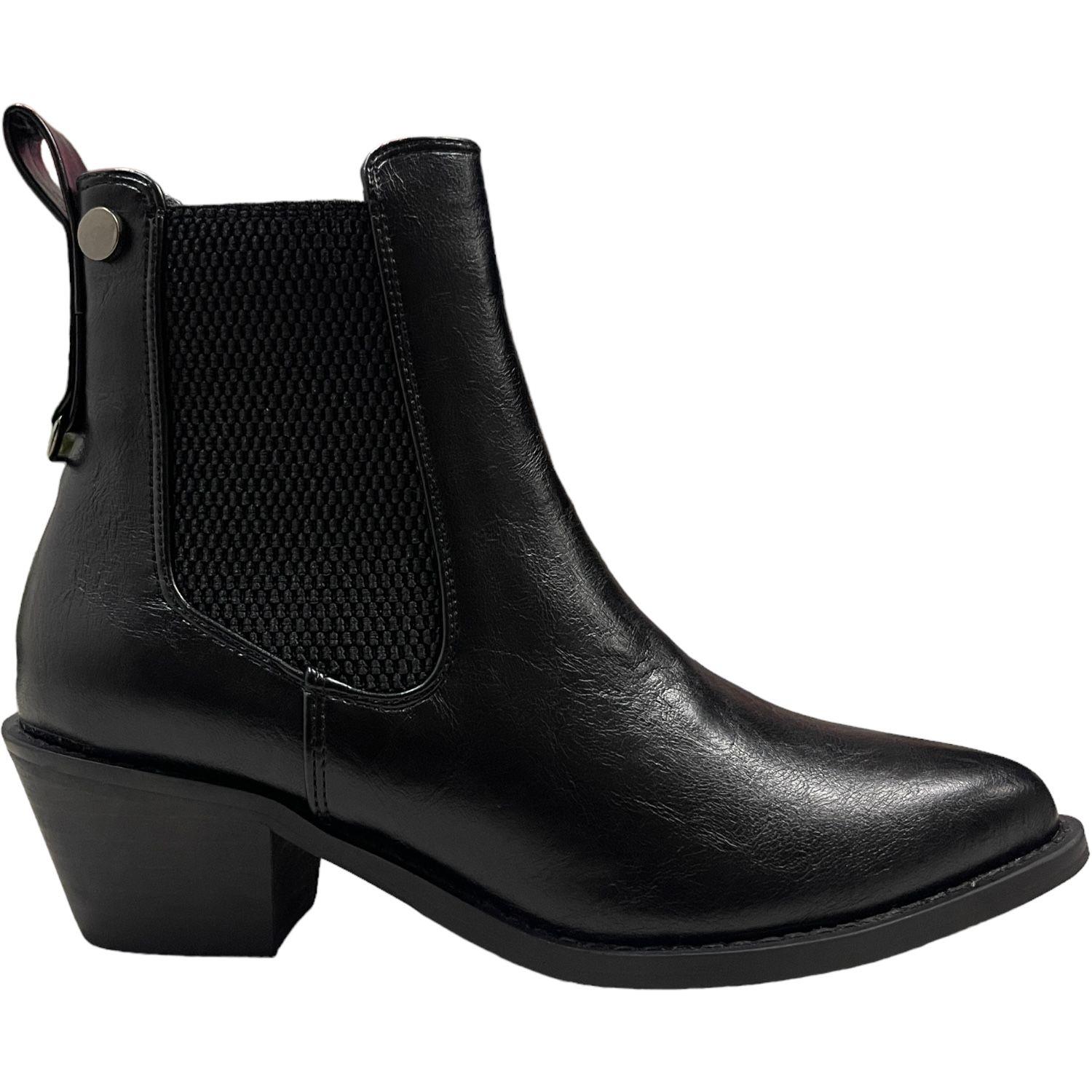 Botin Mujer Negro Lax Detogni-0