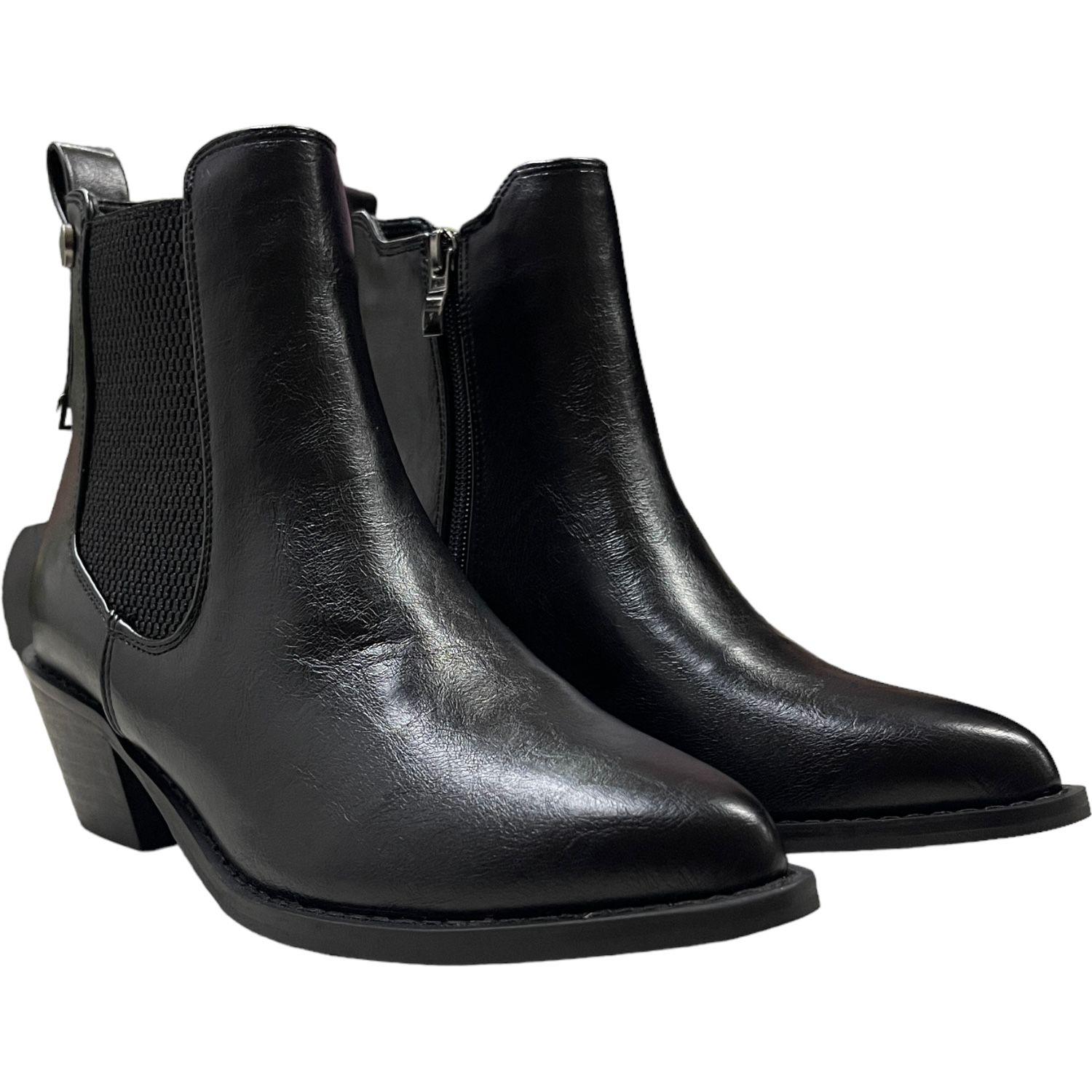Botin Mujer Negro Lax Detogni-3