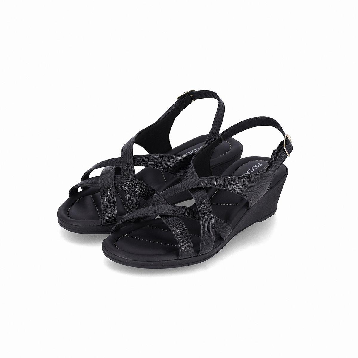 Sandalia Mujer Negro Carla Piccadilly-1