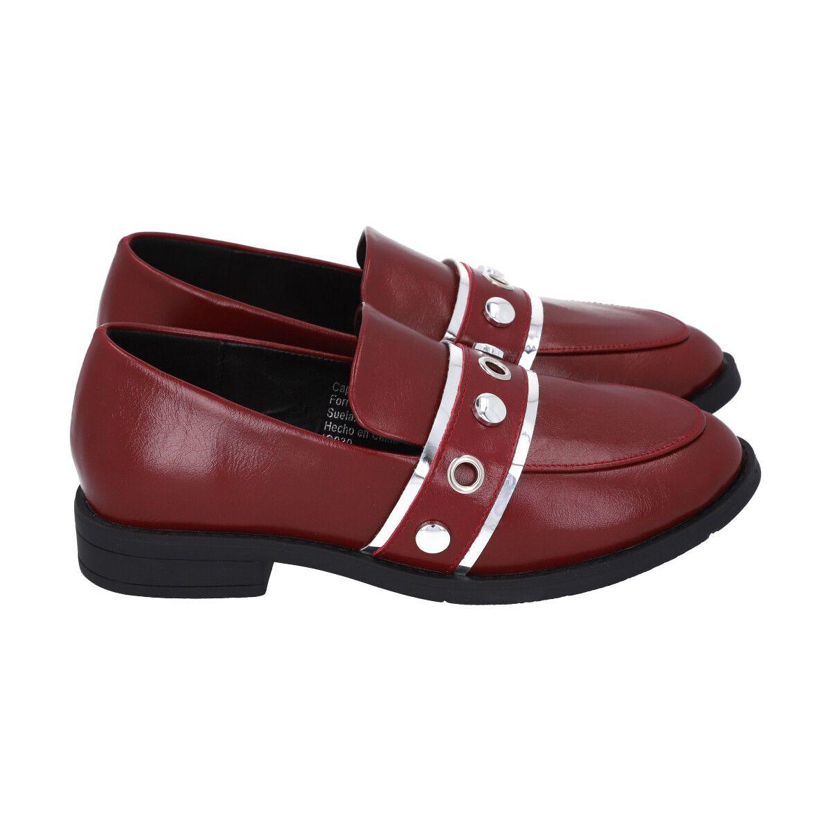 Zapato Mujer Rojo Anton Police-2