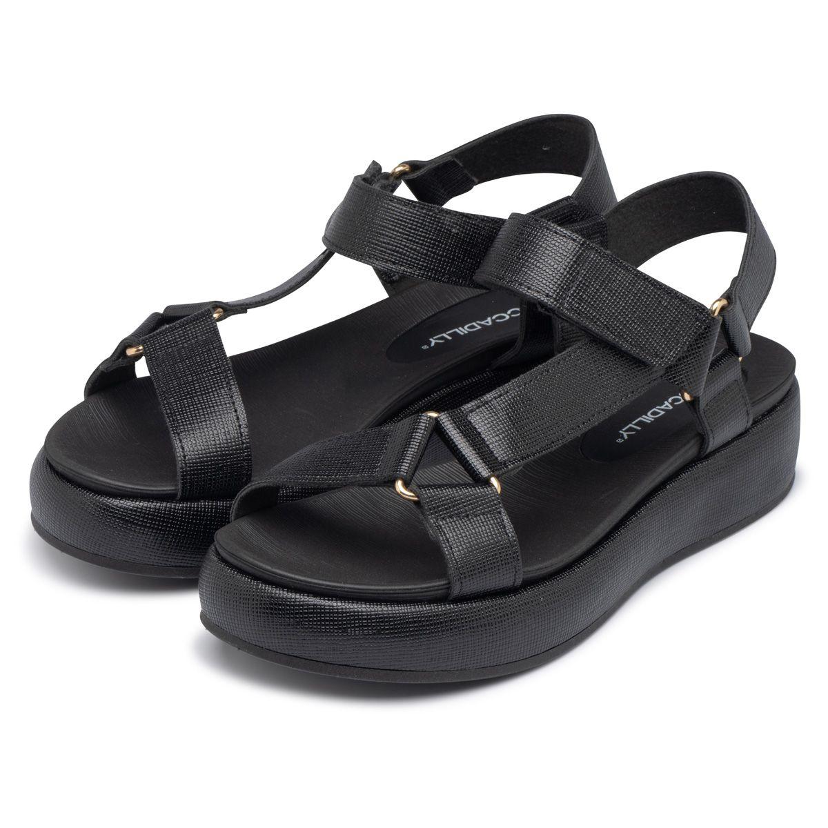 Sandalia Mujer Negro Sol Piccadilly-1
