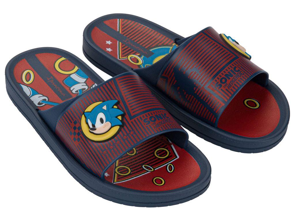 Sandalia Infantil Azul/Rojo Sonic Slide Ipanema-1