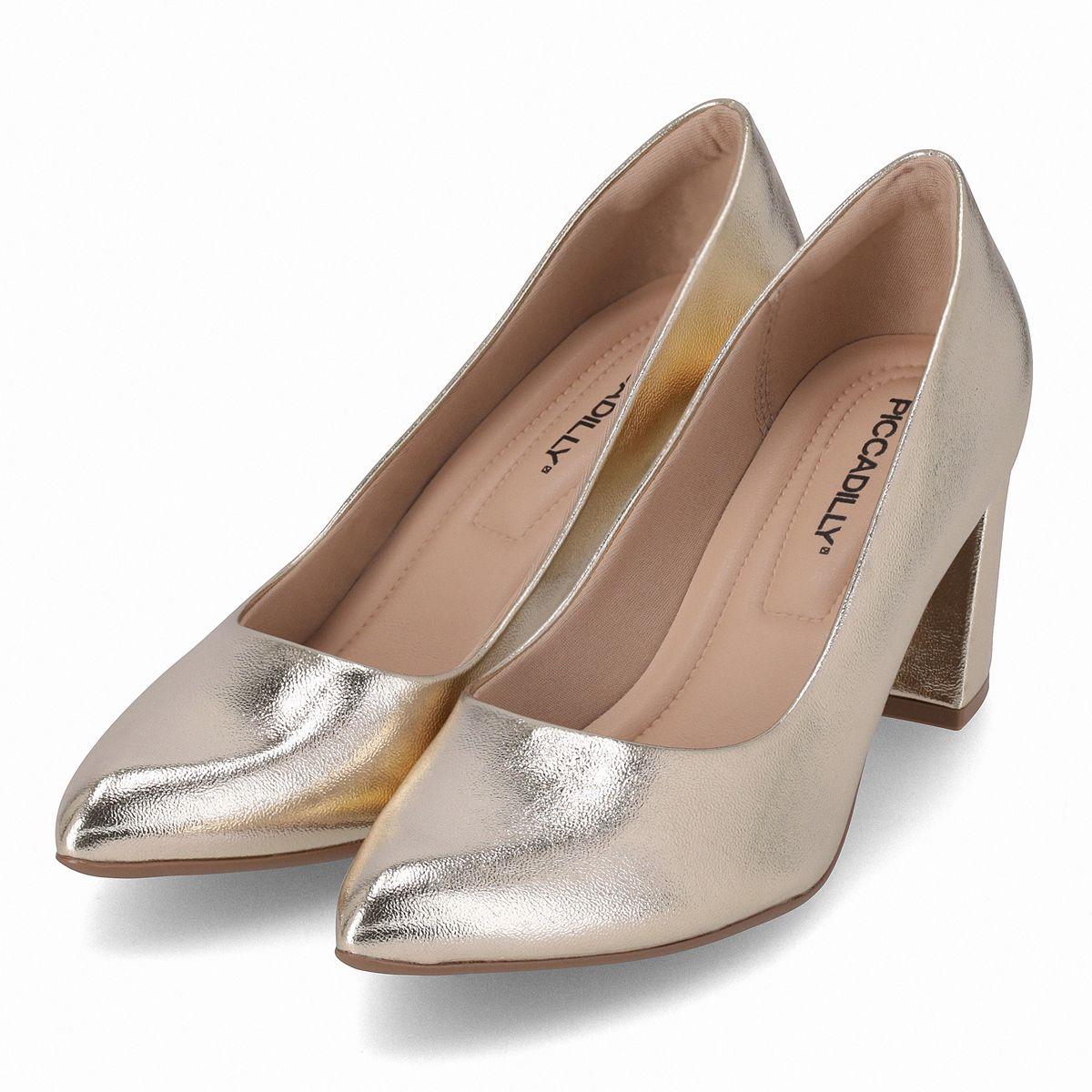 Zapato Mujer Dorado Luiza Piccadilly-2