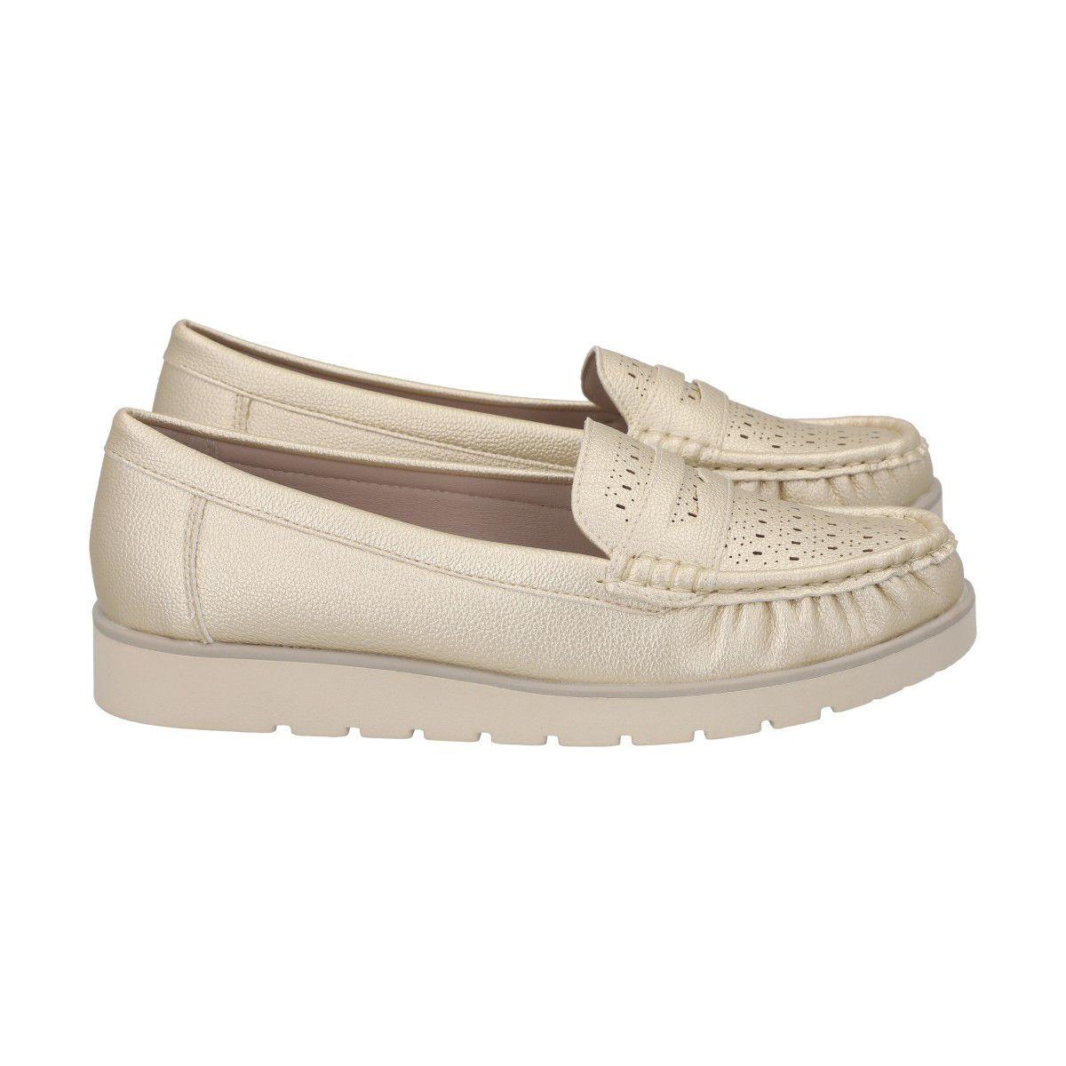 Mocasín Mujer Dorado Sonia Police-2