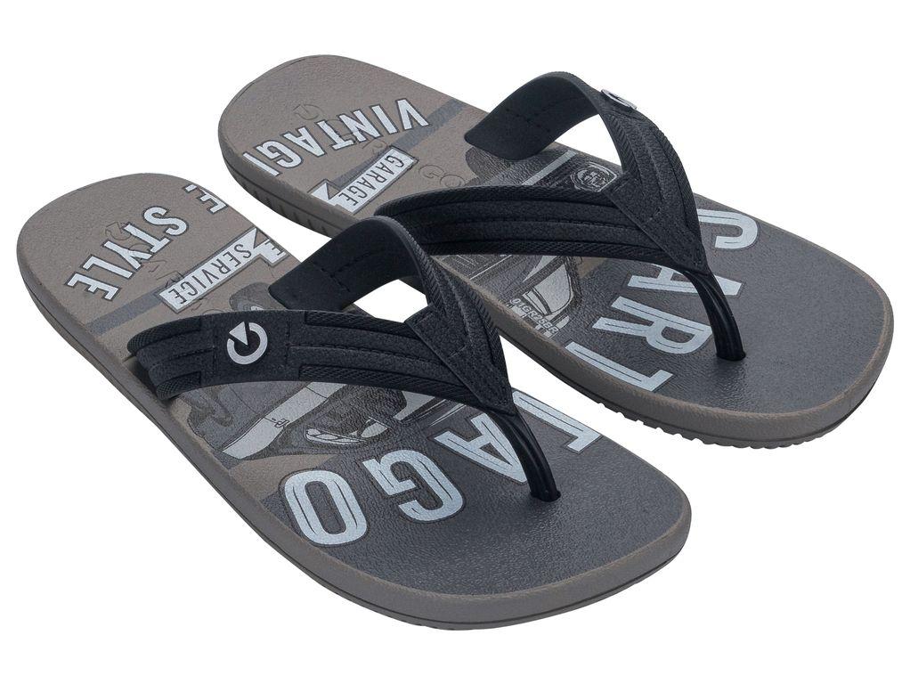 Sandalia Infantil Gris/Negro Atlanta Cartago-1