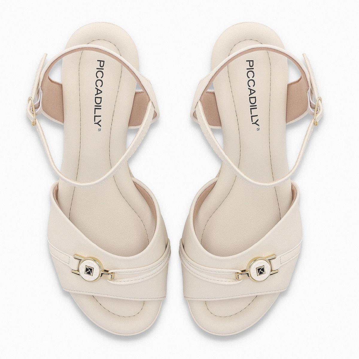 Sandalia Mujer Crema/Dorado Alice 713 Piccadilly-1