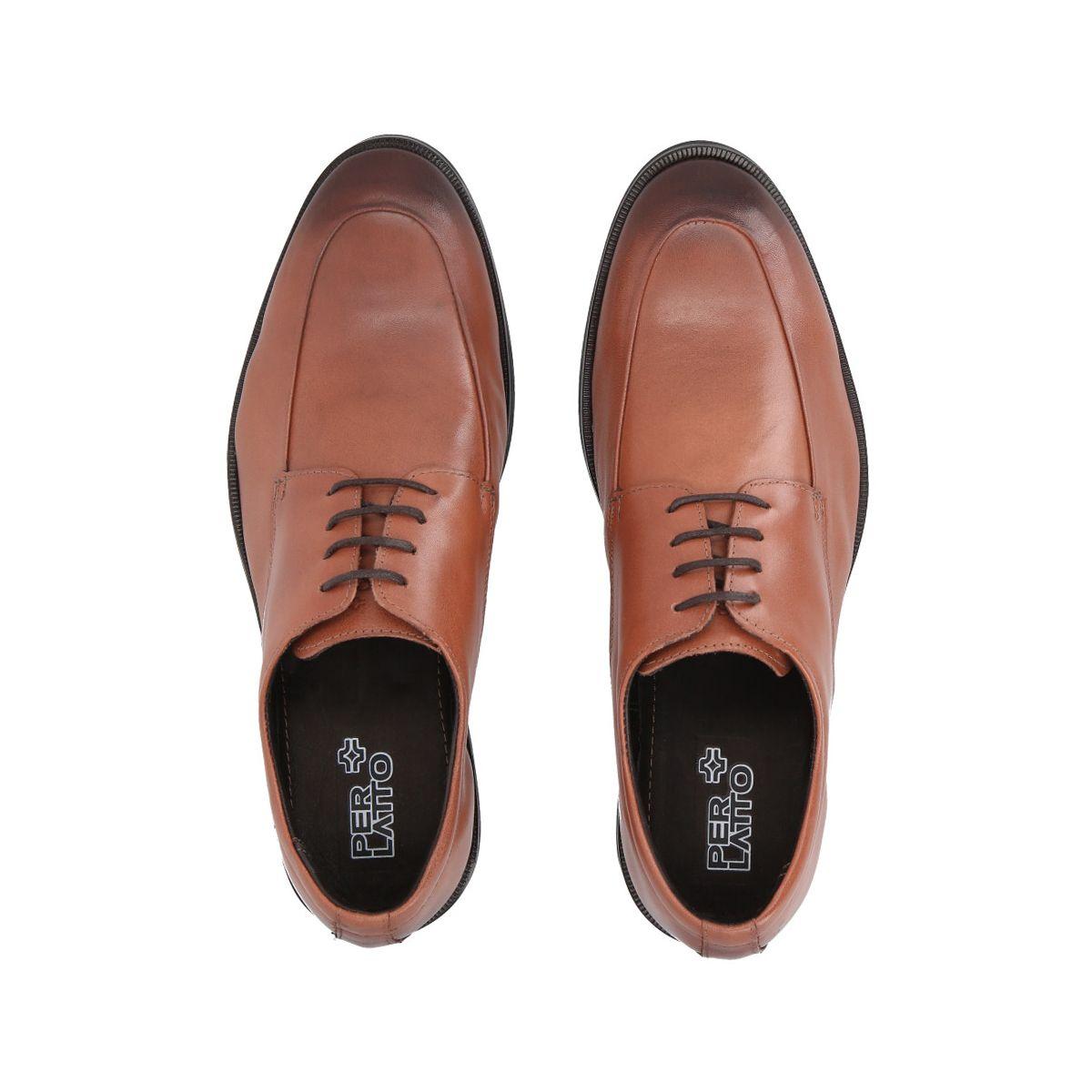Zapato Formal Hombre Cuero Café 513 Perlatto-1