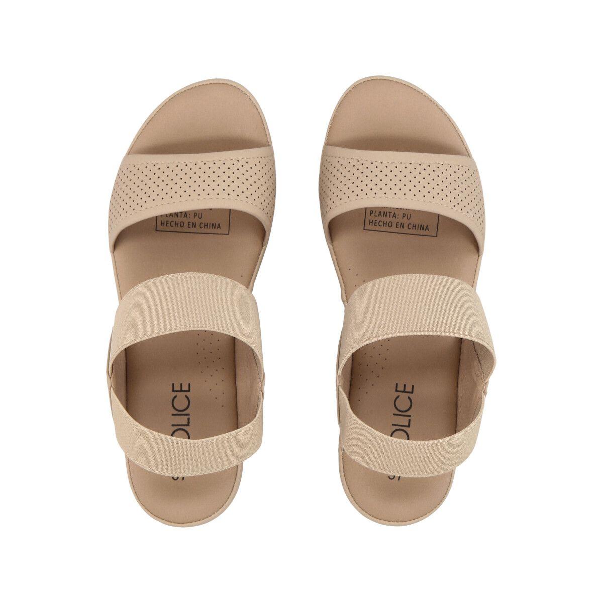 Sandalia Mujer Beige Sydney Police-1