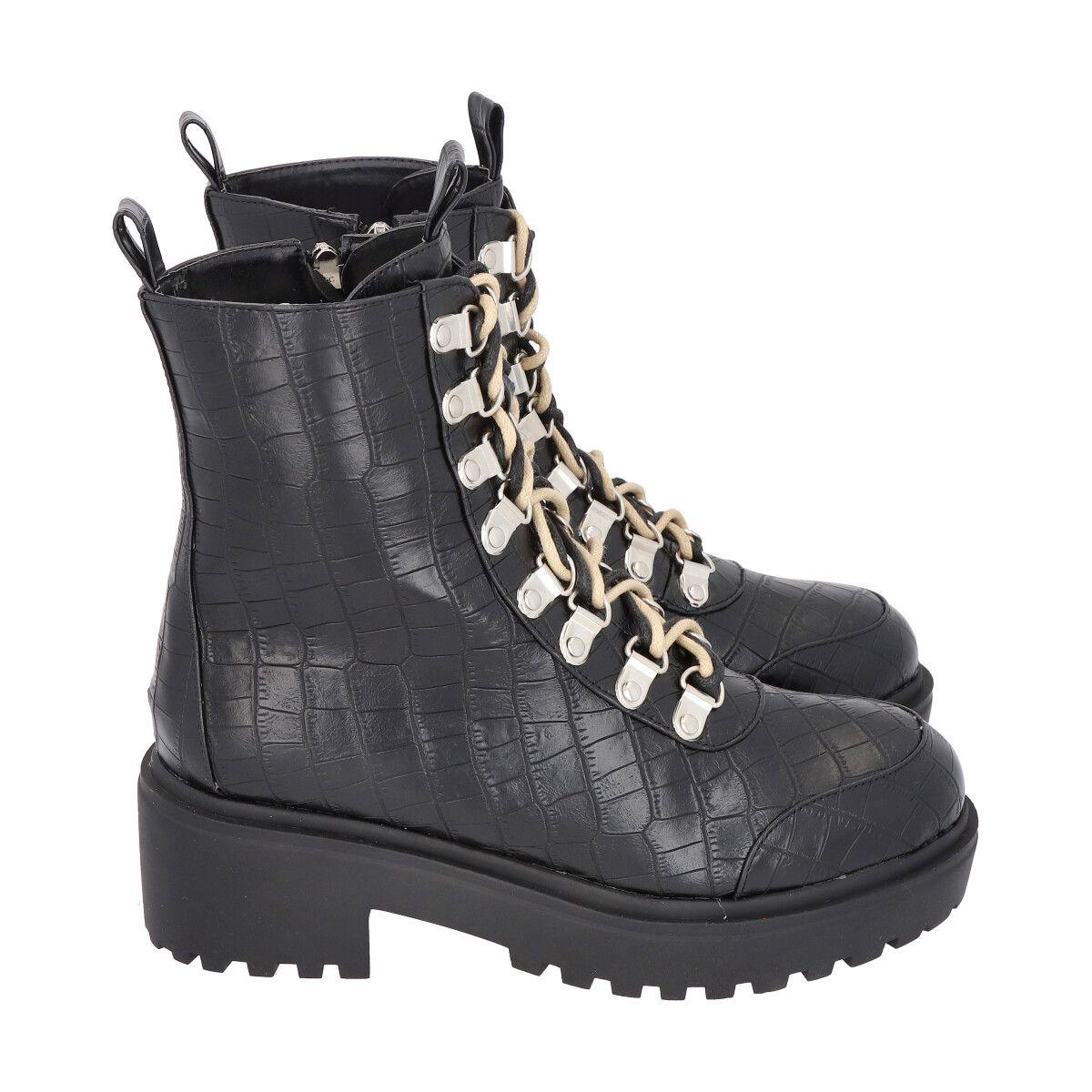 Botin Mujer Negro London 45  Police-2