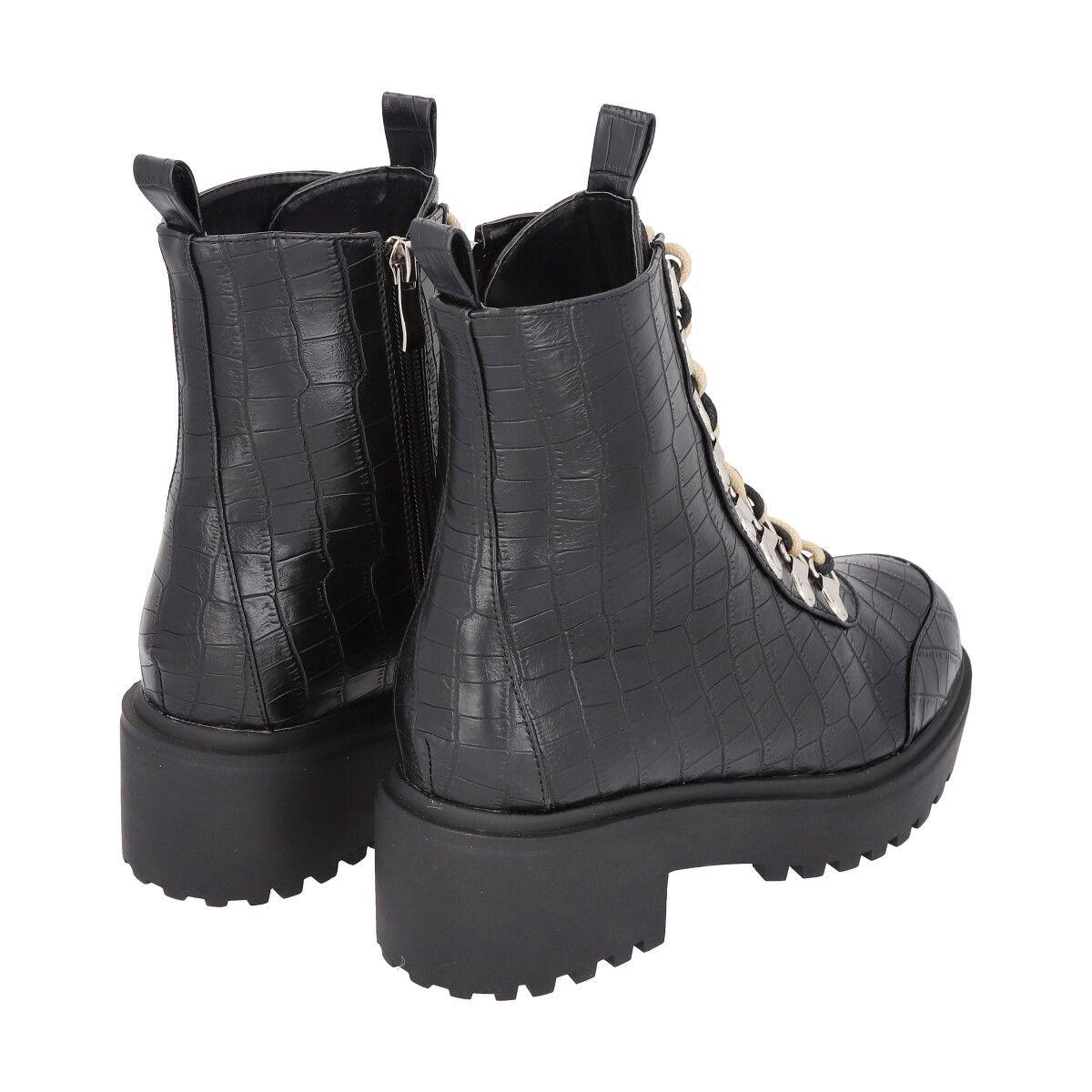 Botin Mujer Negro London 45  Police-4