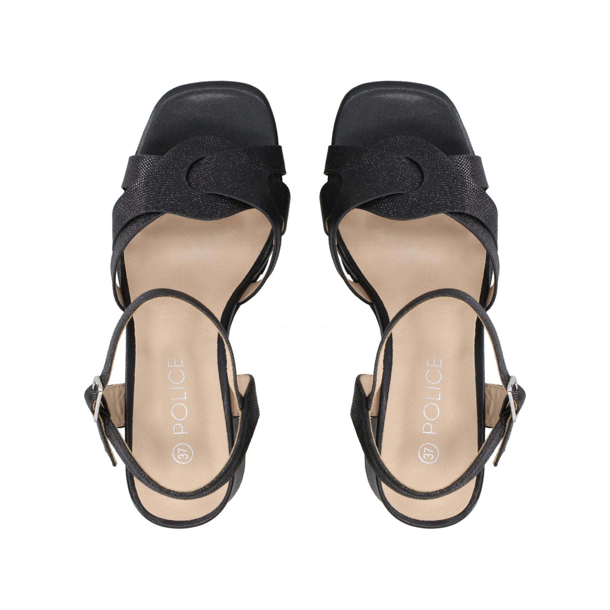 Sandalia Mujer Negro/Snake Nila Police-1