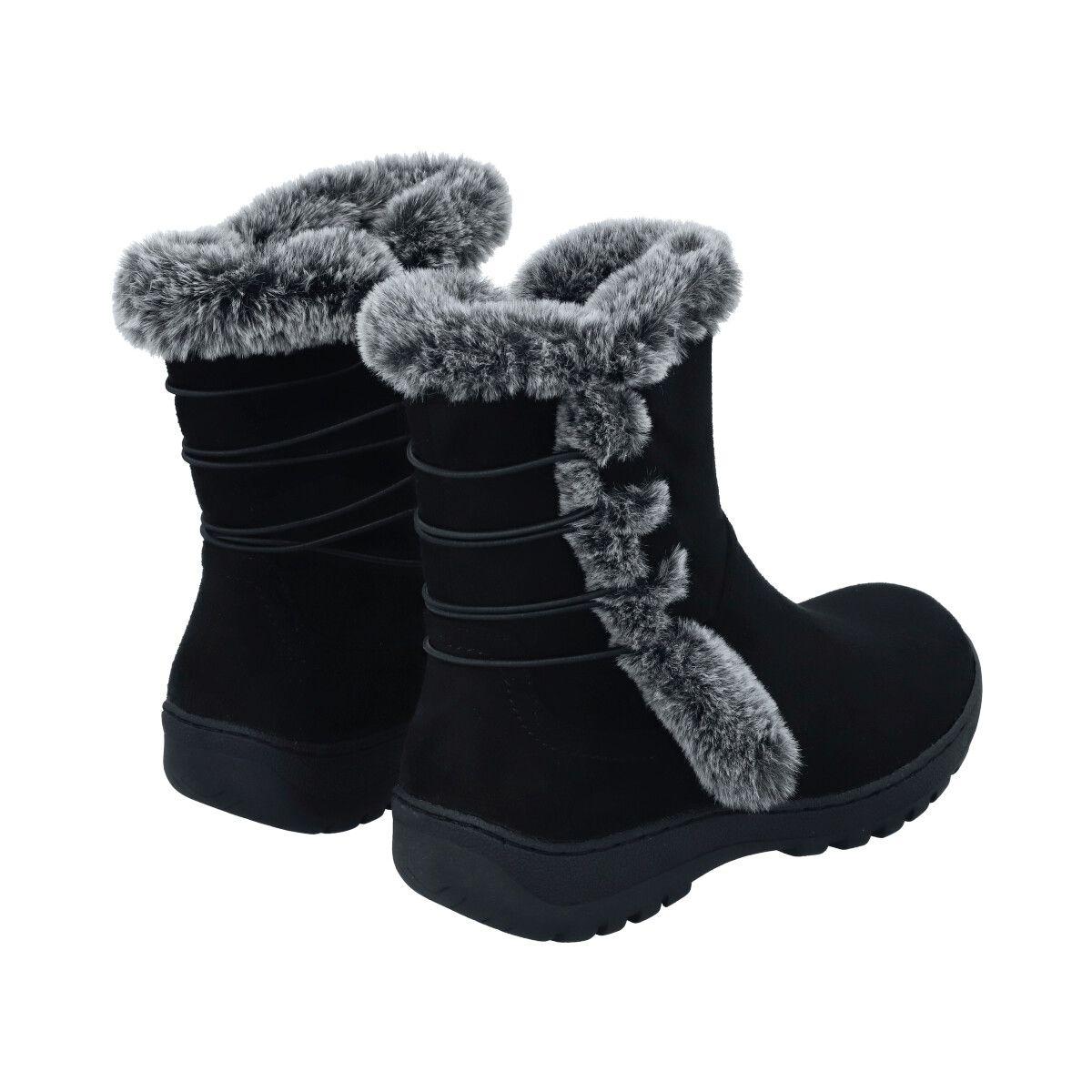 Bota Mujer Negro Kiki Police-1