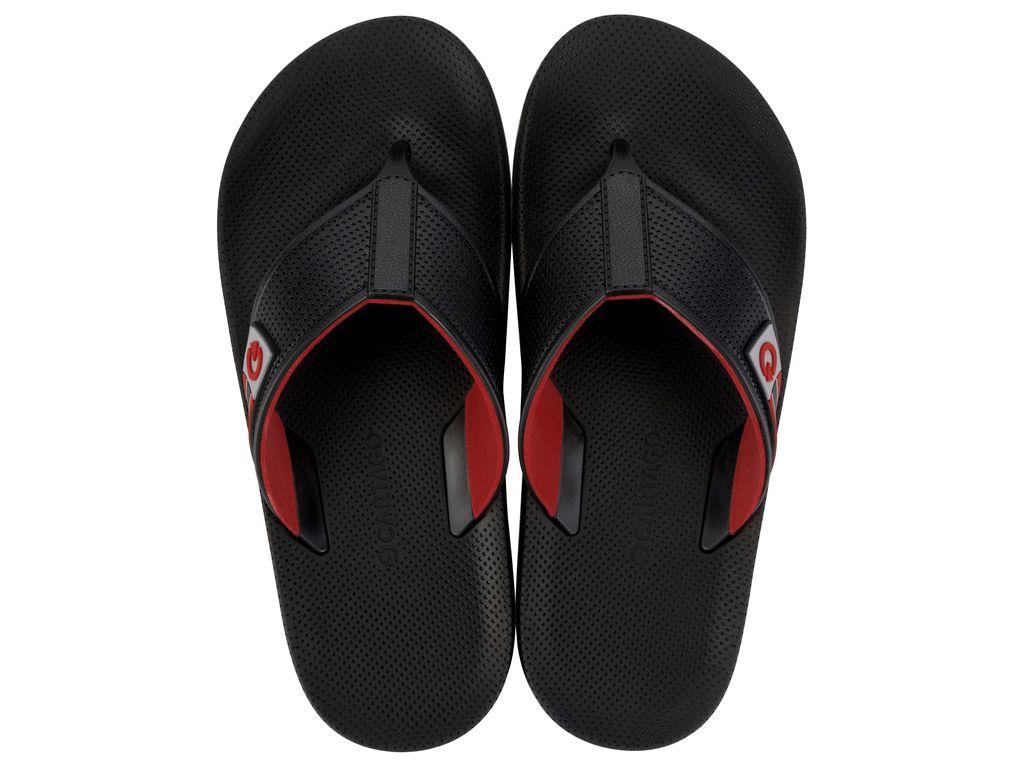 Sandalia Hombre Negro/Rojo Siena Cartago-0