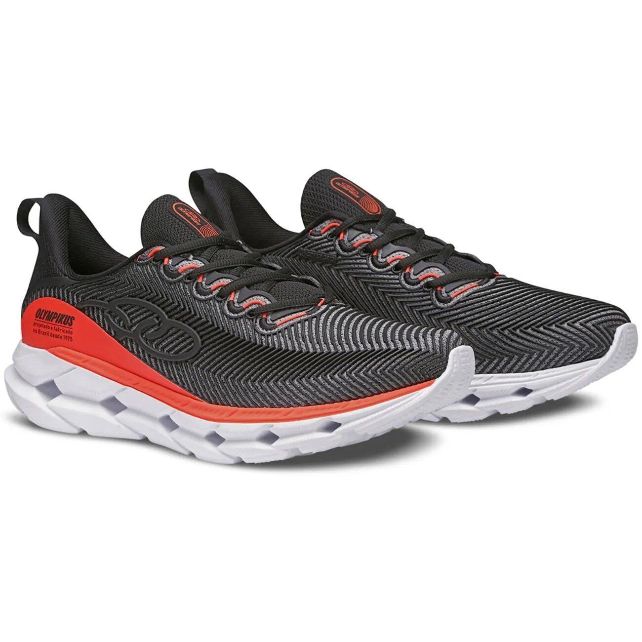 Zapatilla Hombre Perfect 3 Negro/Naranjo Olympikus-3