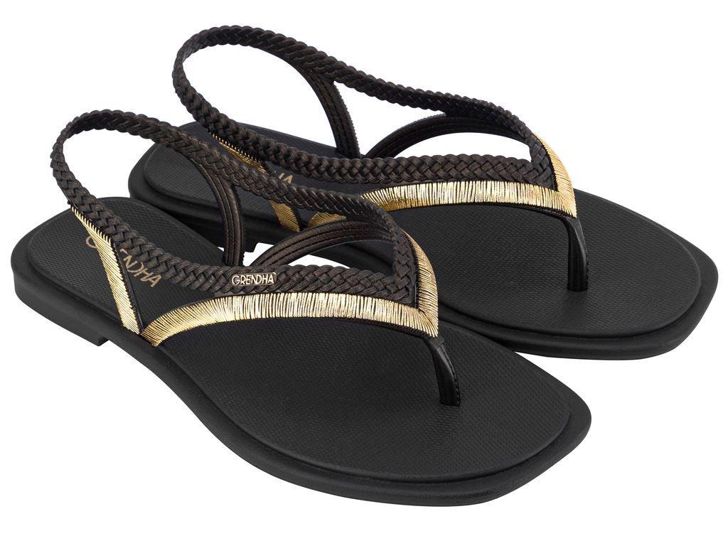 Sandalia Caju Hera Dorado Grendha-0