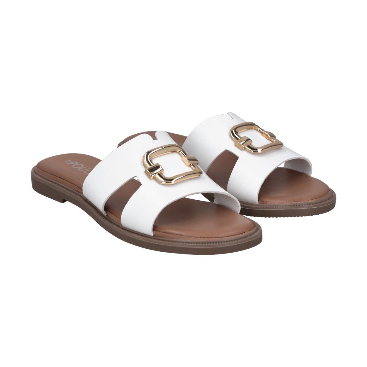 Sandalia Mujer Blanco Sienna Police-2
