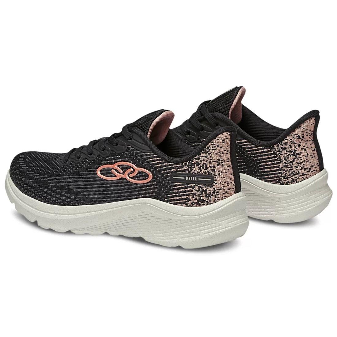 Zapatilla Mujer Delta Negro/Rosado-4