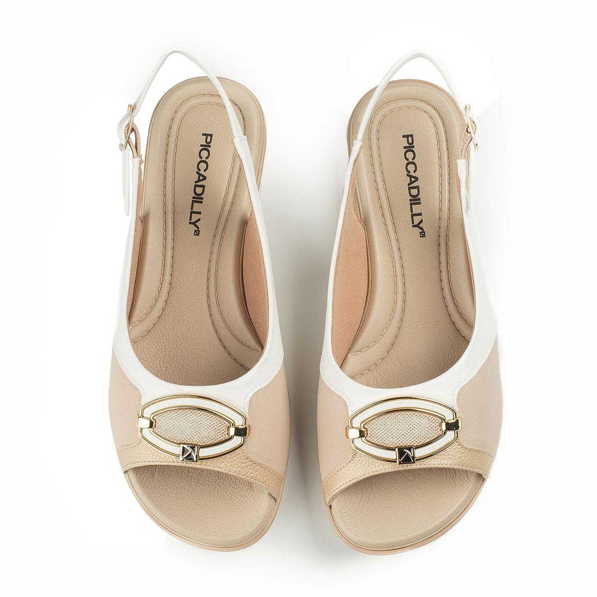 Sandalia Camila  Marfil Piccadilly-1