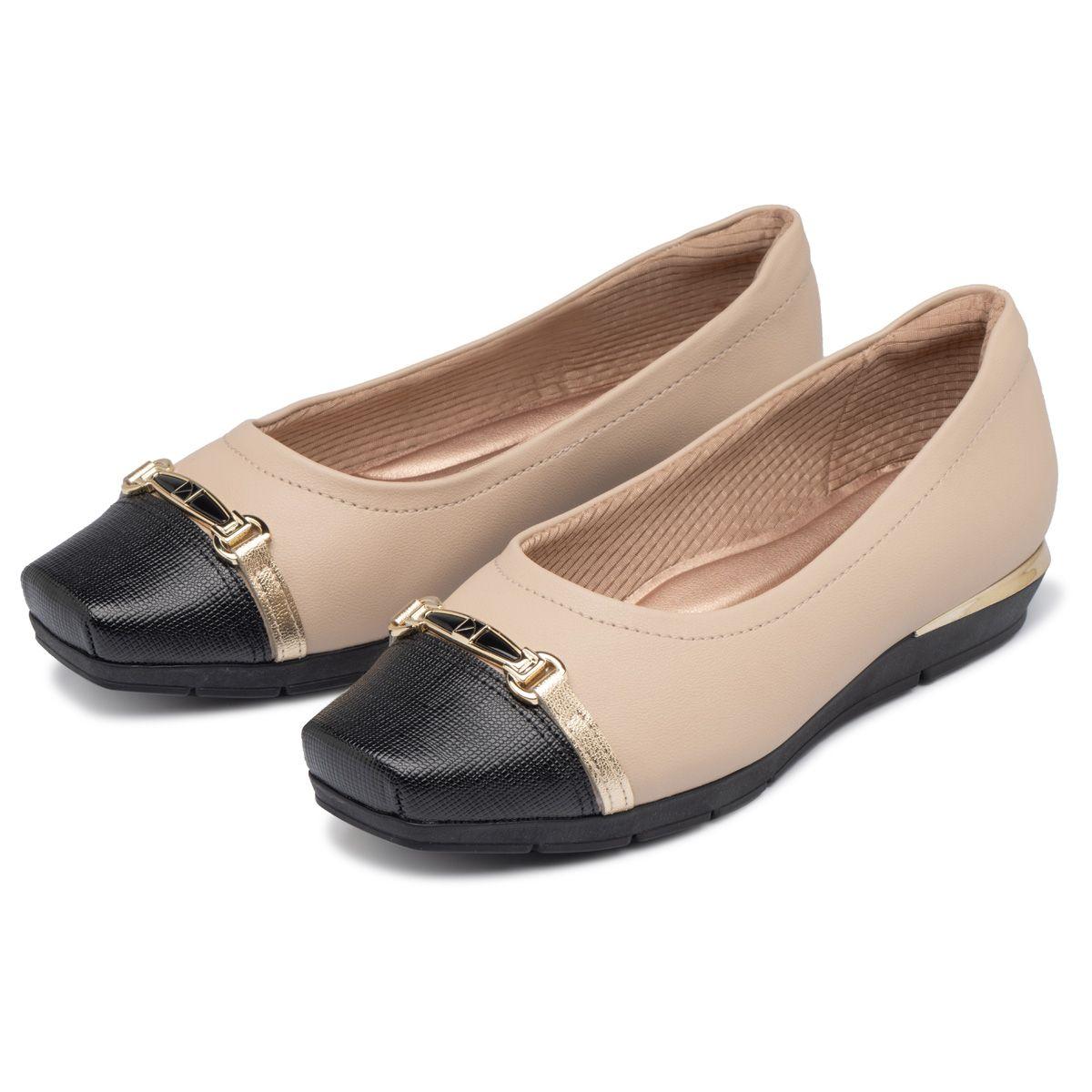 Zapato Mujer Negro/Oro Fernanda Piccadilly-2