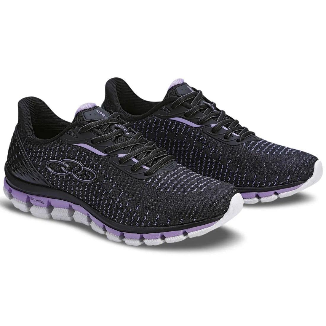 Zapatilla Mujer Estilo 2 Negro/Morado-1