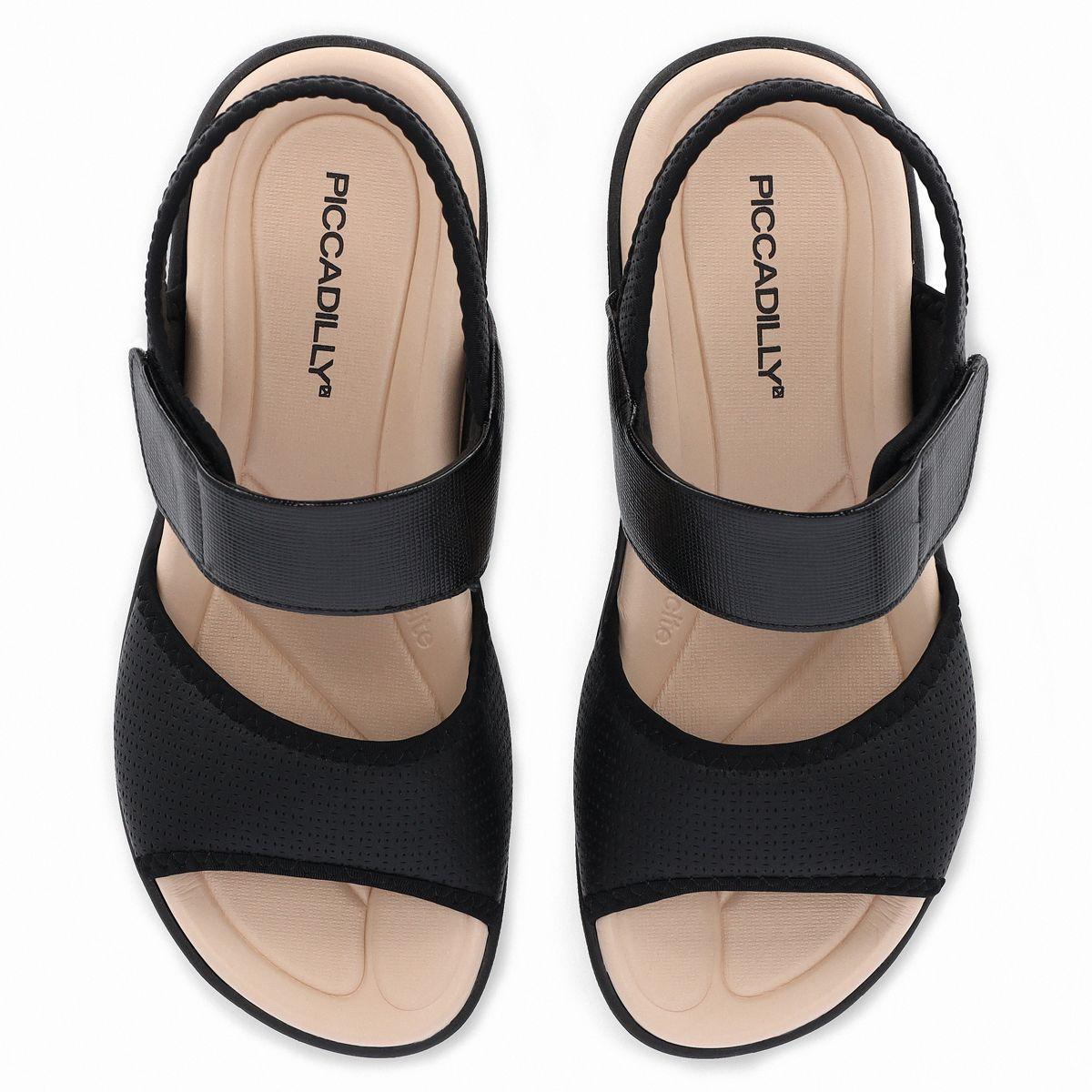 Sandalia Fascitis Plantar Negro Piccadilly-2