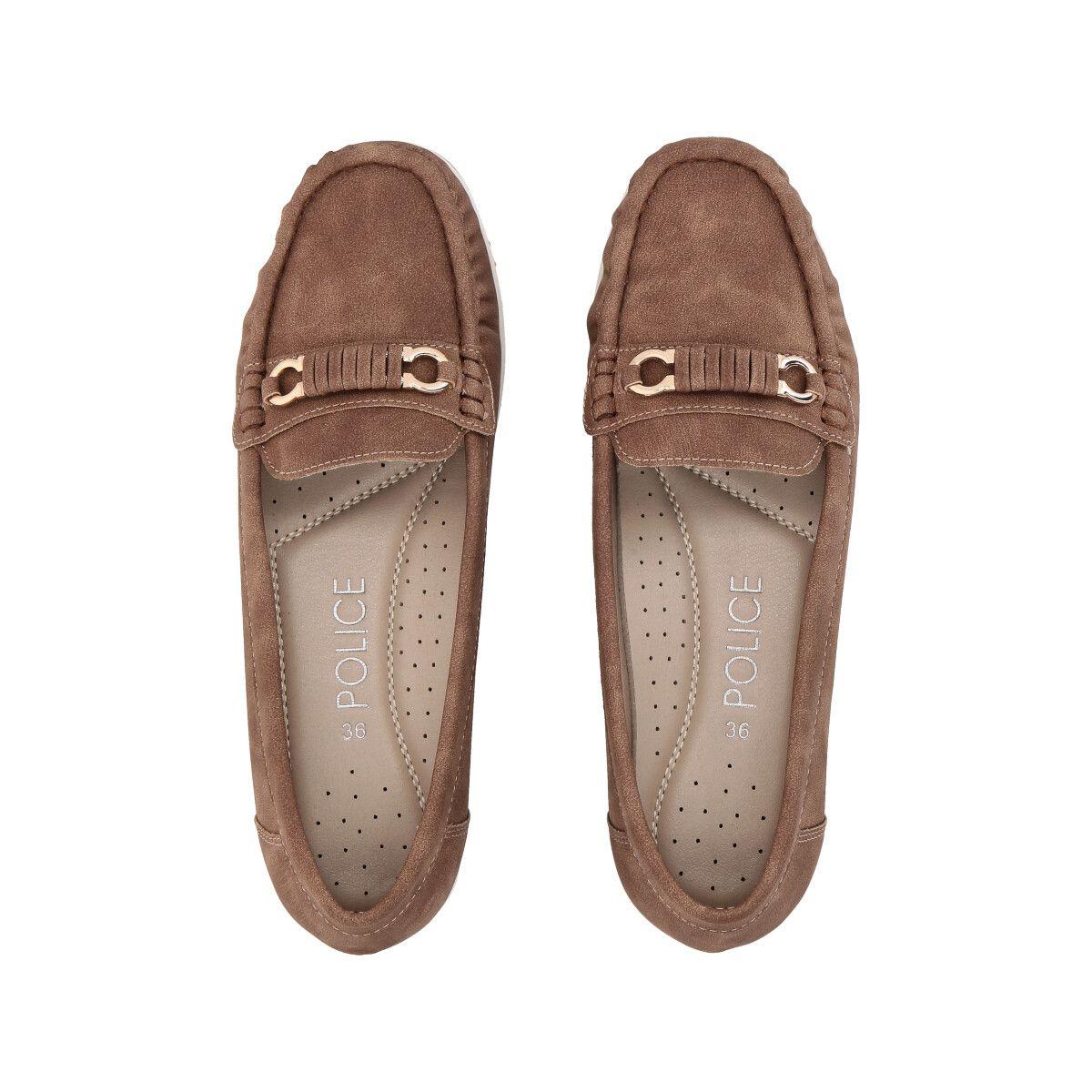 Mocasín Mujer Camel Lali Police-1
