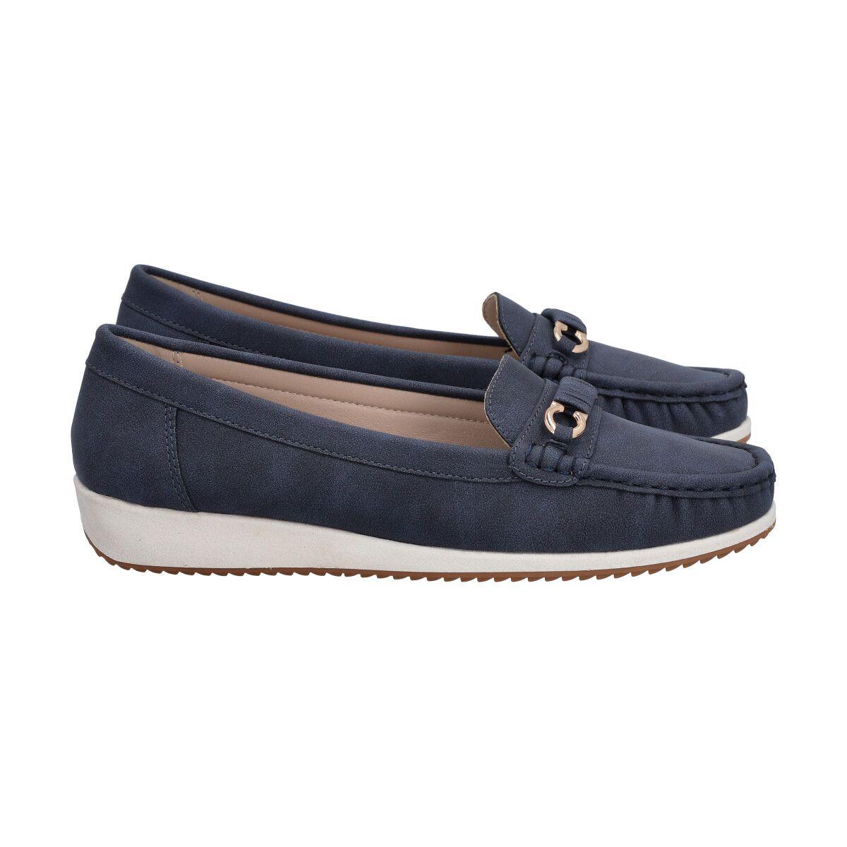 Mocasín Mujer Azul Lali Police-2