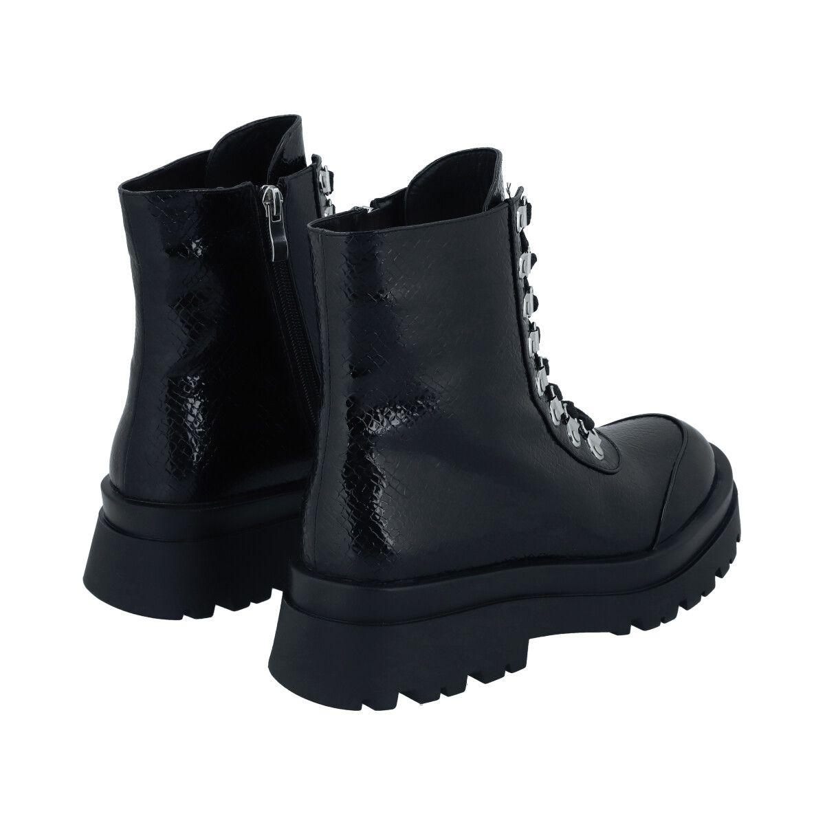 Borcego Mujer Negro London Police-1