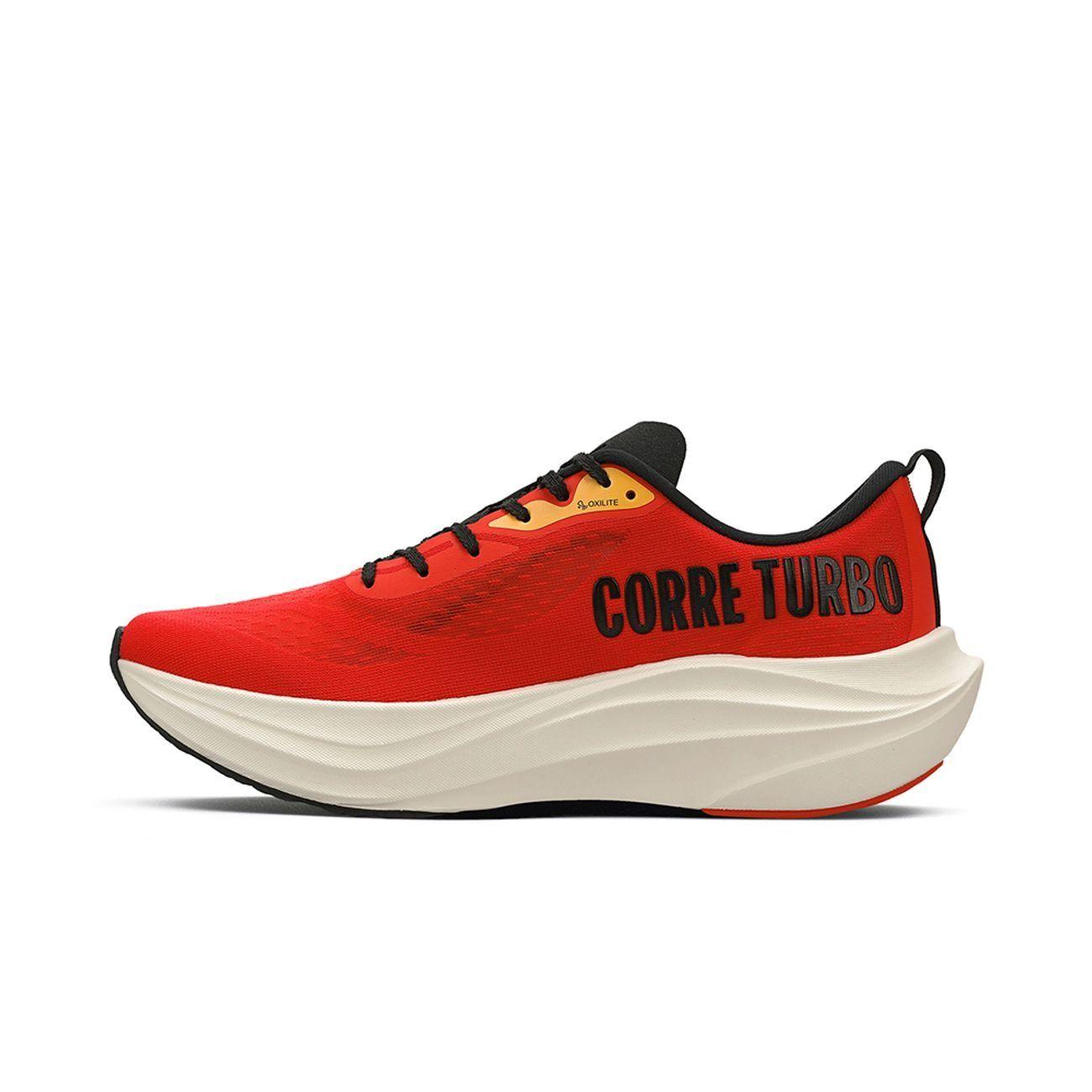 Zapatilla Running Mujer Corre TURBO Rojo-2