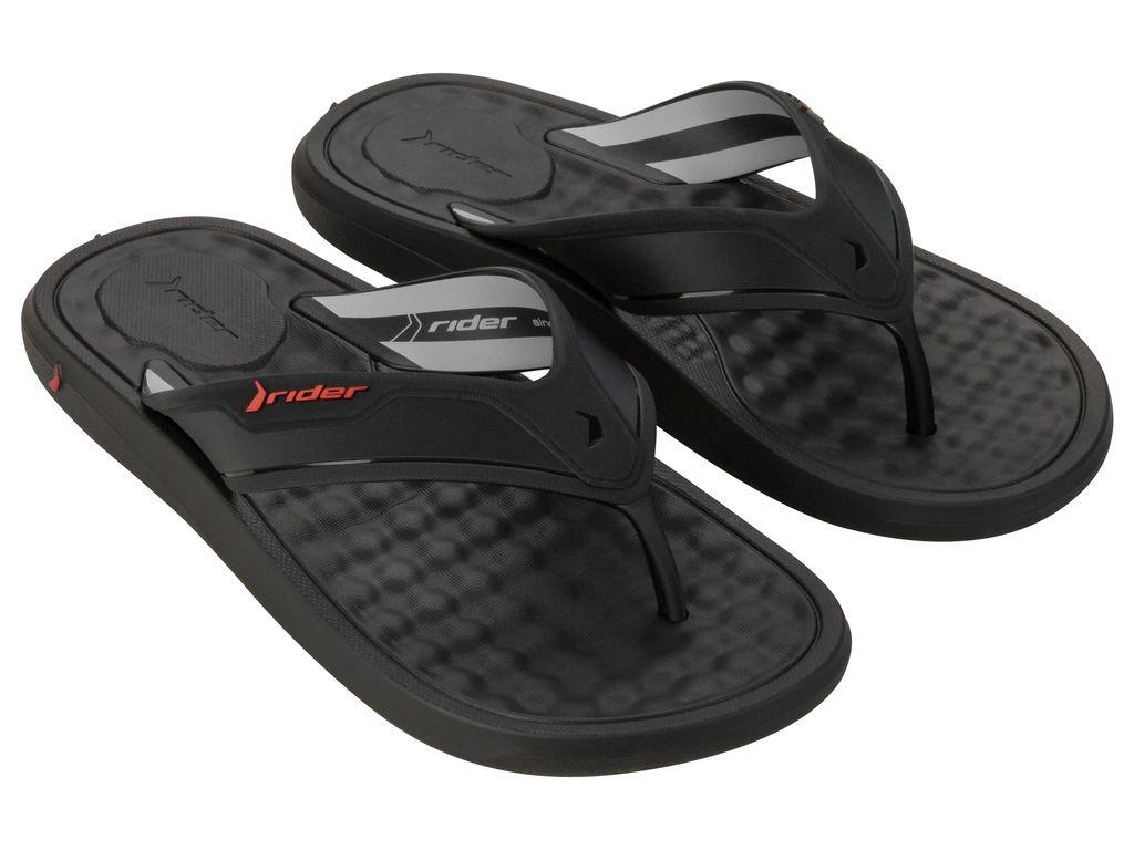 Sandalia Hombre Negro Step Thong Rider-1