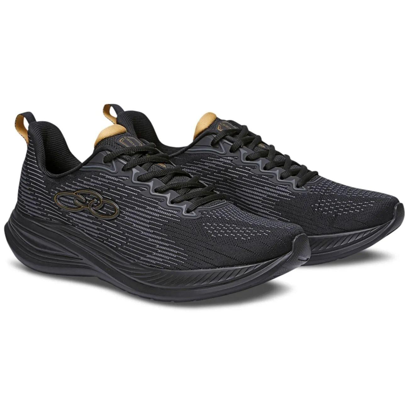 Zapatilla Hombre Marte Negro/Dorado-1