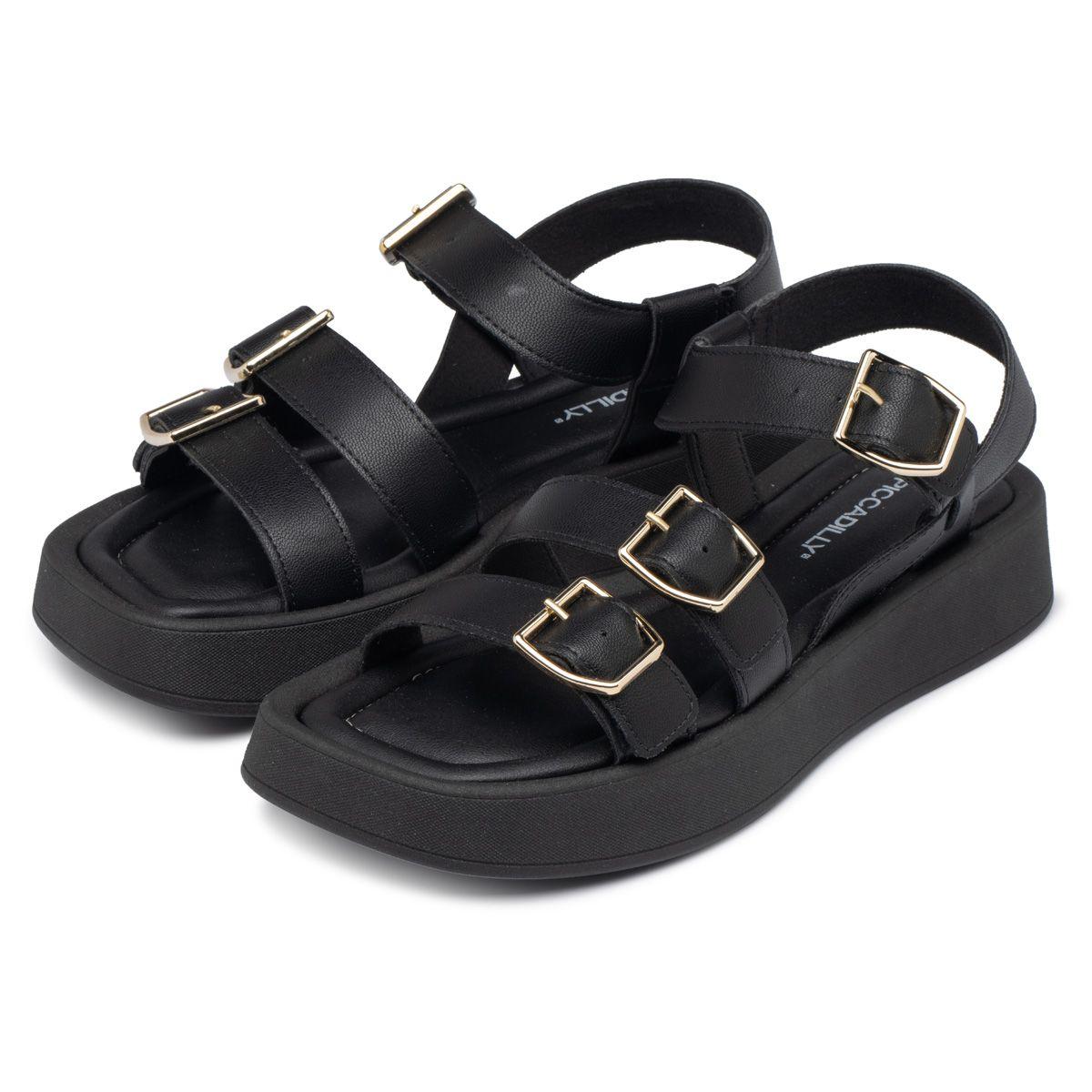 Sandalia Mujer Anabela Cristiani Negro Piccadilly-2