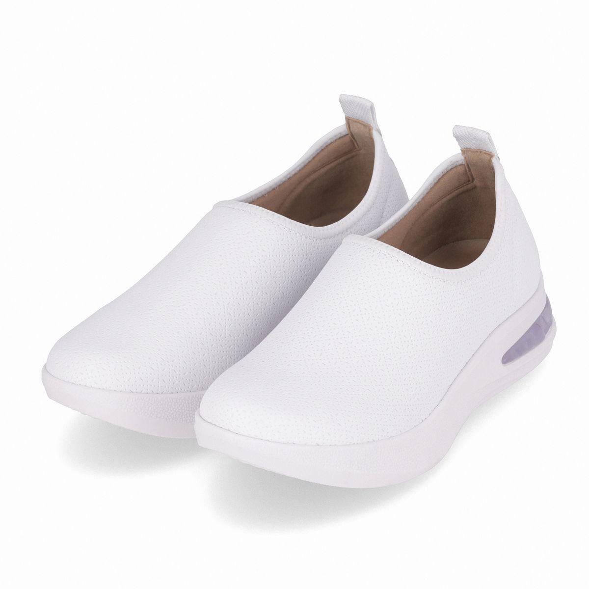 Zapatilla Mujer Blanco SoftStep Anabela Piccadilly-2