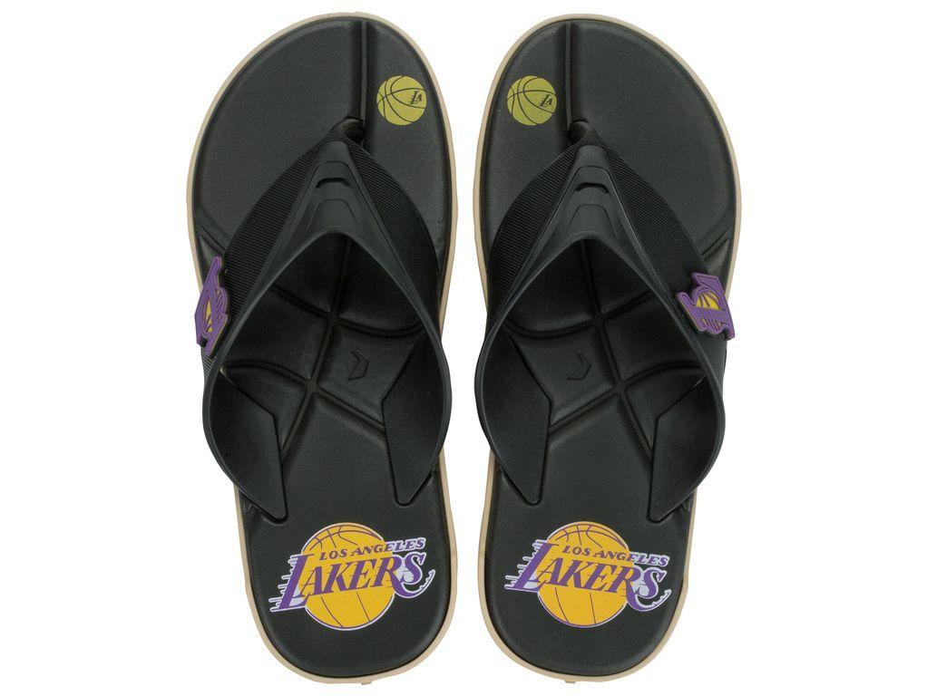 Sandalia Hombre Negro/Azul Lakers Shot NBA Rider-0