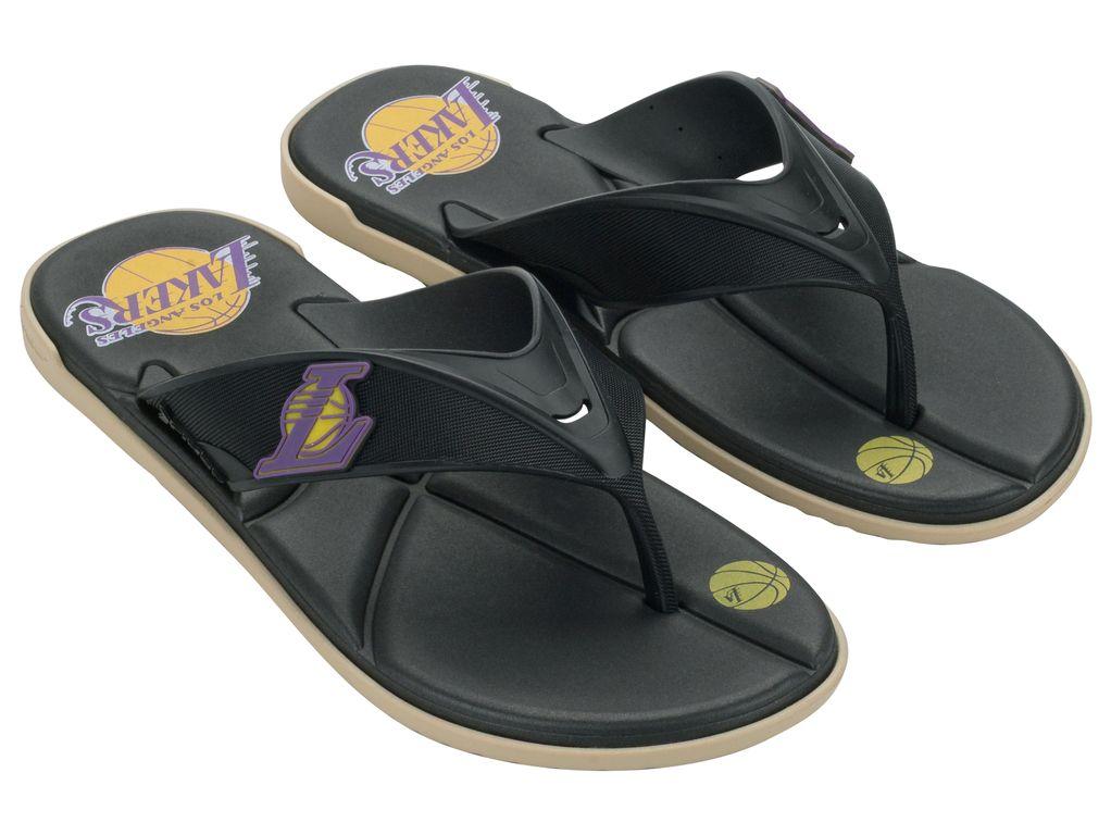 Sandalia Hombre Negro/Azul Lakers Shot NBA Rider-2