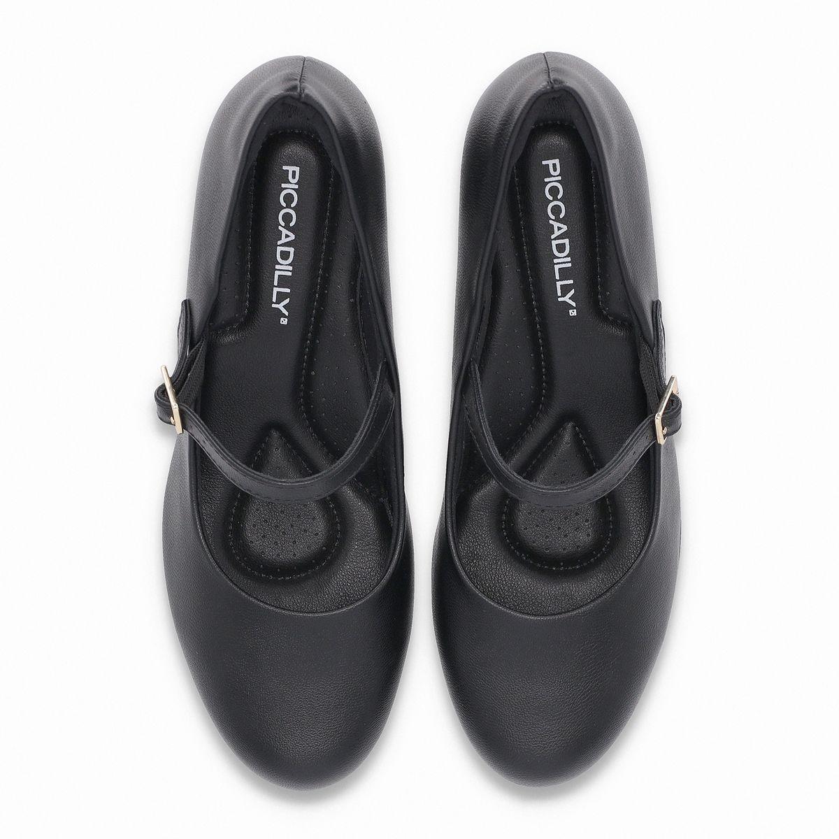 Zapato Mary Jane Mujer Negro Laura 01 Piccadilly-1