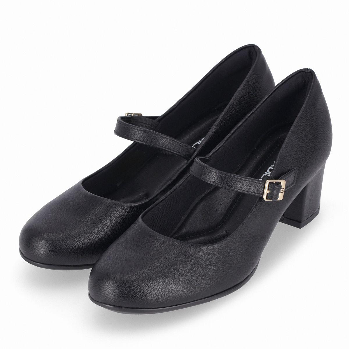 Zapato Mary Jane Mujer Negro Laura 01 Piccadilly-2