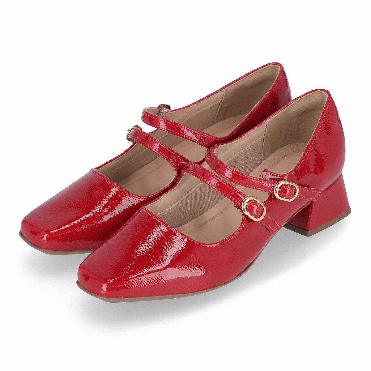 Zapato Mary Jane Mujer Rojo/Charol Tati Piccadilly-2